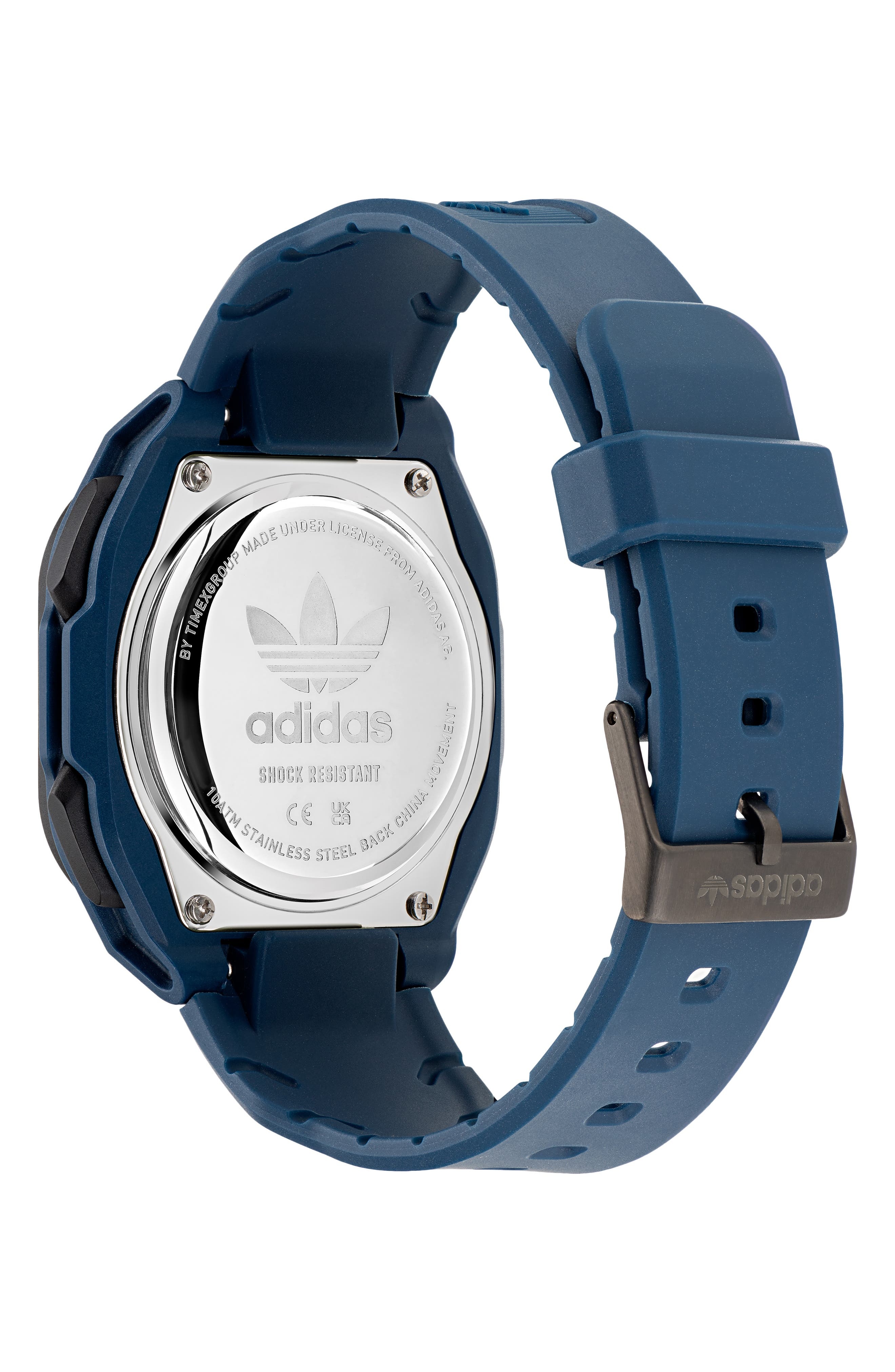 adidas City Tech One Resin Strap Watch, 45mm in Blue/Black/Blue at Nordstrom - 4