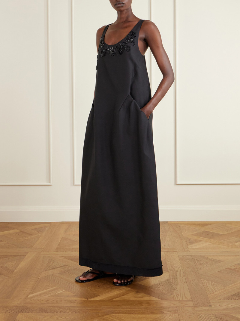 Embellished Wool And Silk-blend Midi Dress 4