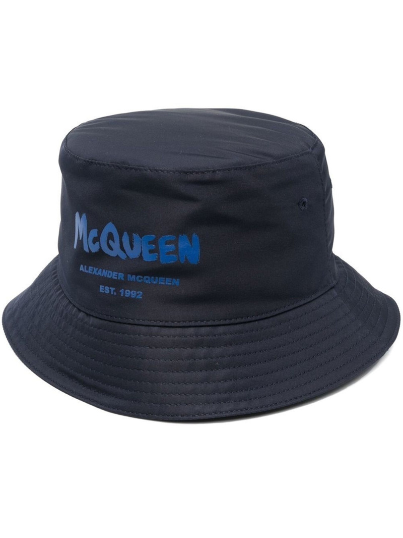 logo-print bucket hat - 1
