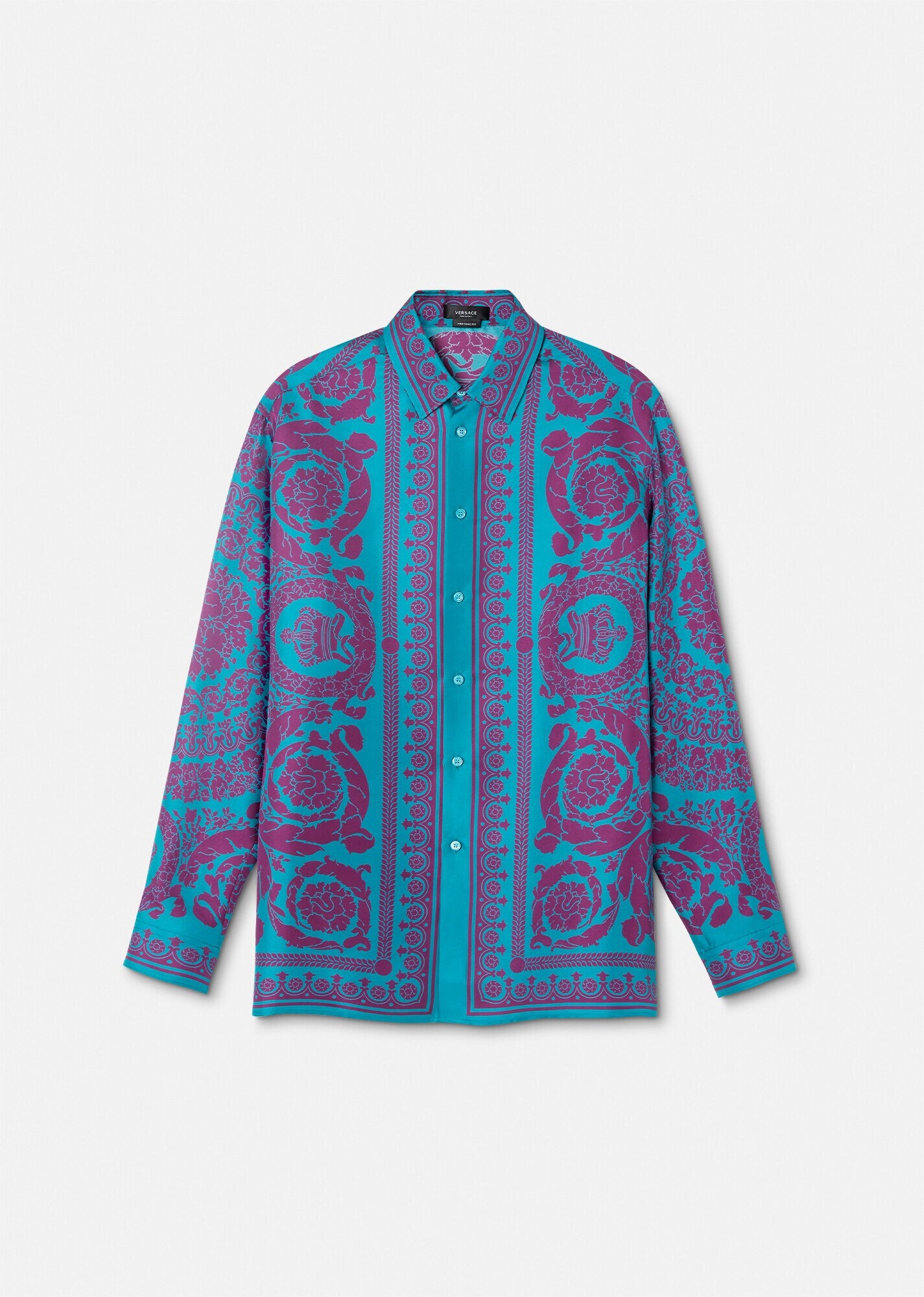 Barocco Silhouette Silk Shirt - 1