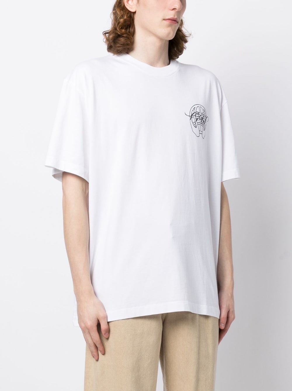 Off-White Hand Arrow logo-print T-shirt | REVERSIBLE