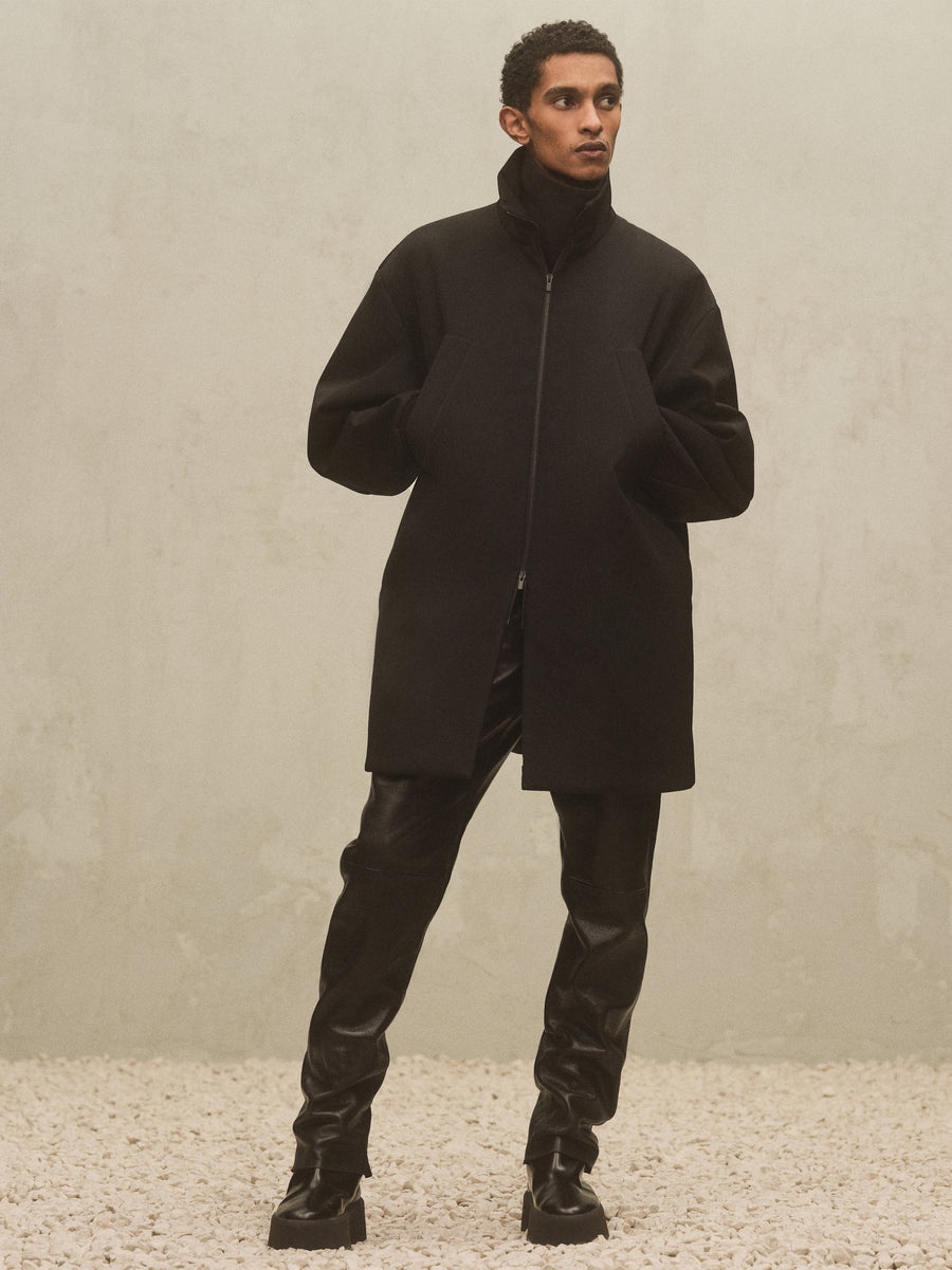 Weighted Twill Filled Car Coat - 2