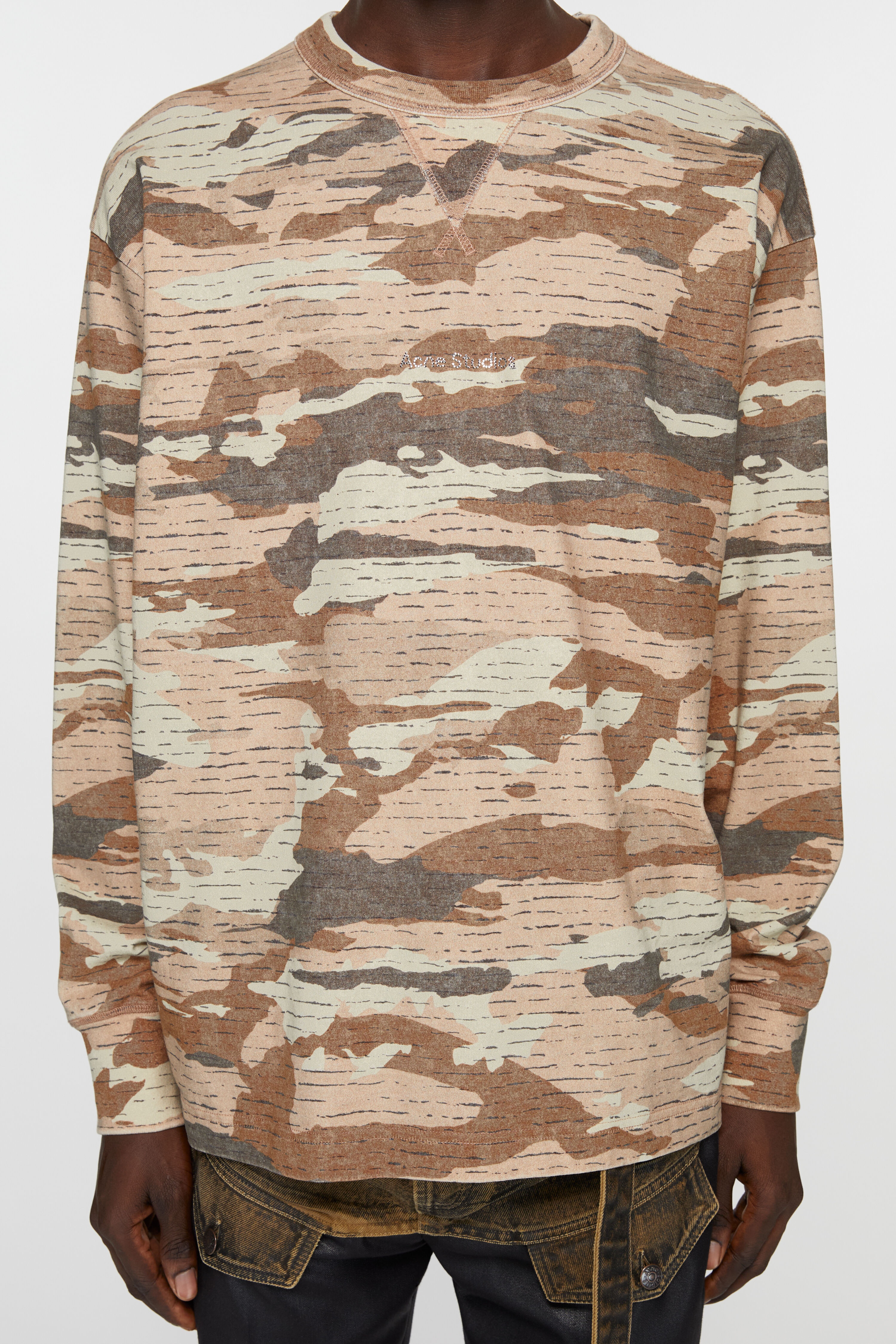 Print logo crew neck - Cacao brown - 4