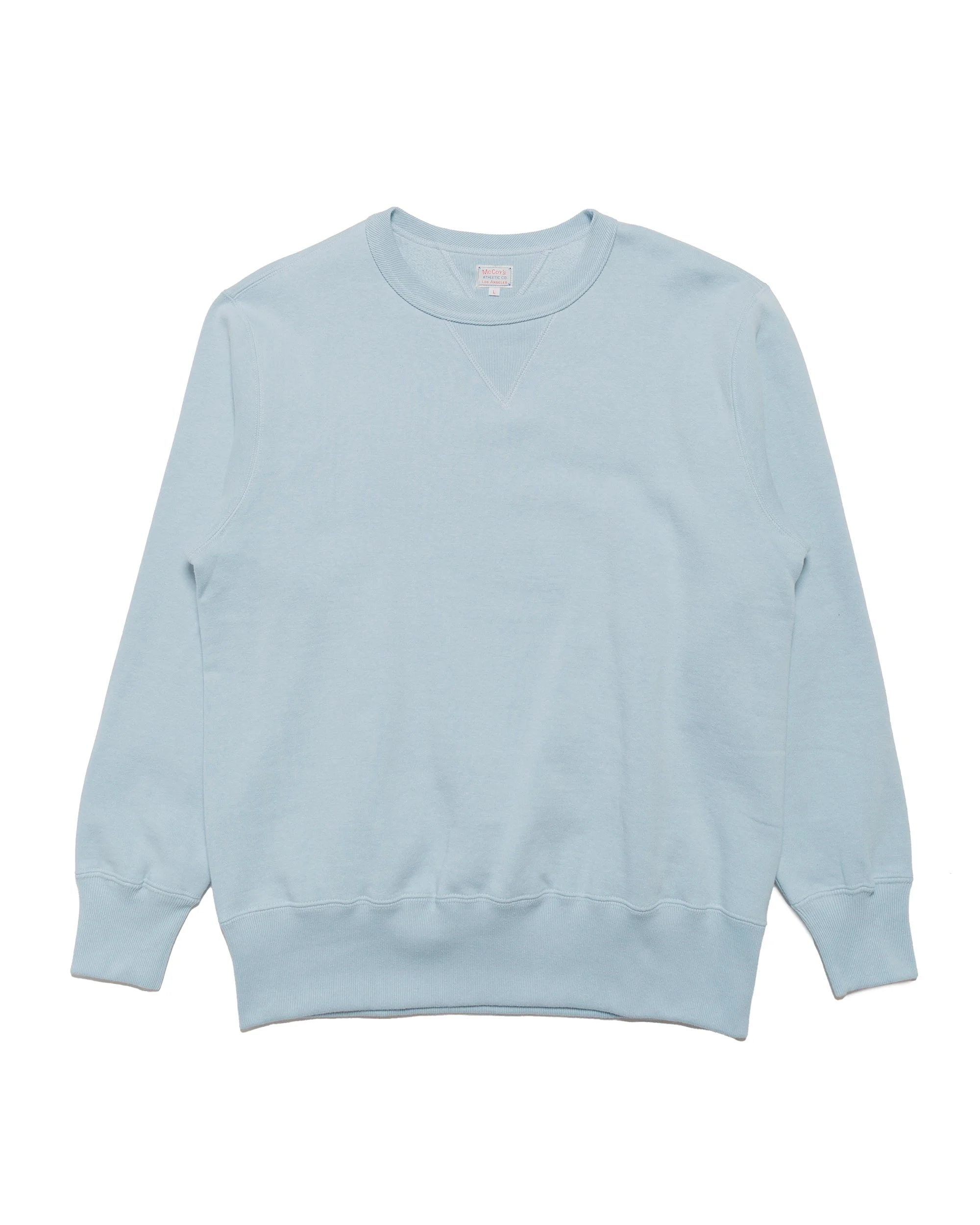 The Real McCoy’s MC24113 10 Oz. Loopwheel Crewneck Sweatshirt Saxe - 1