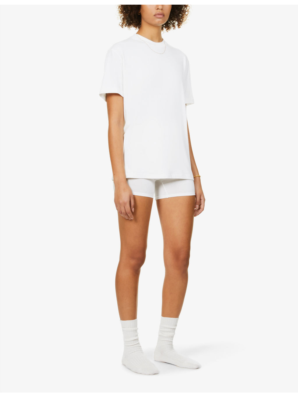 Boyfriend oversized stretch-jersey T-shirt - 2