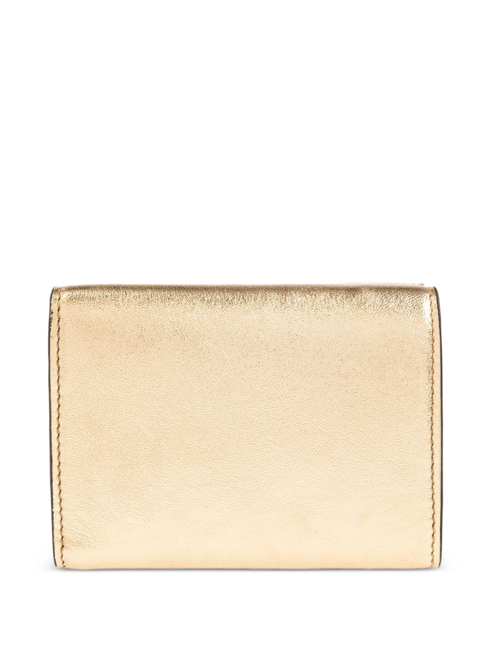 logo-plaque leather wallet - 2