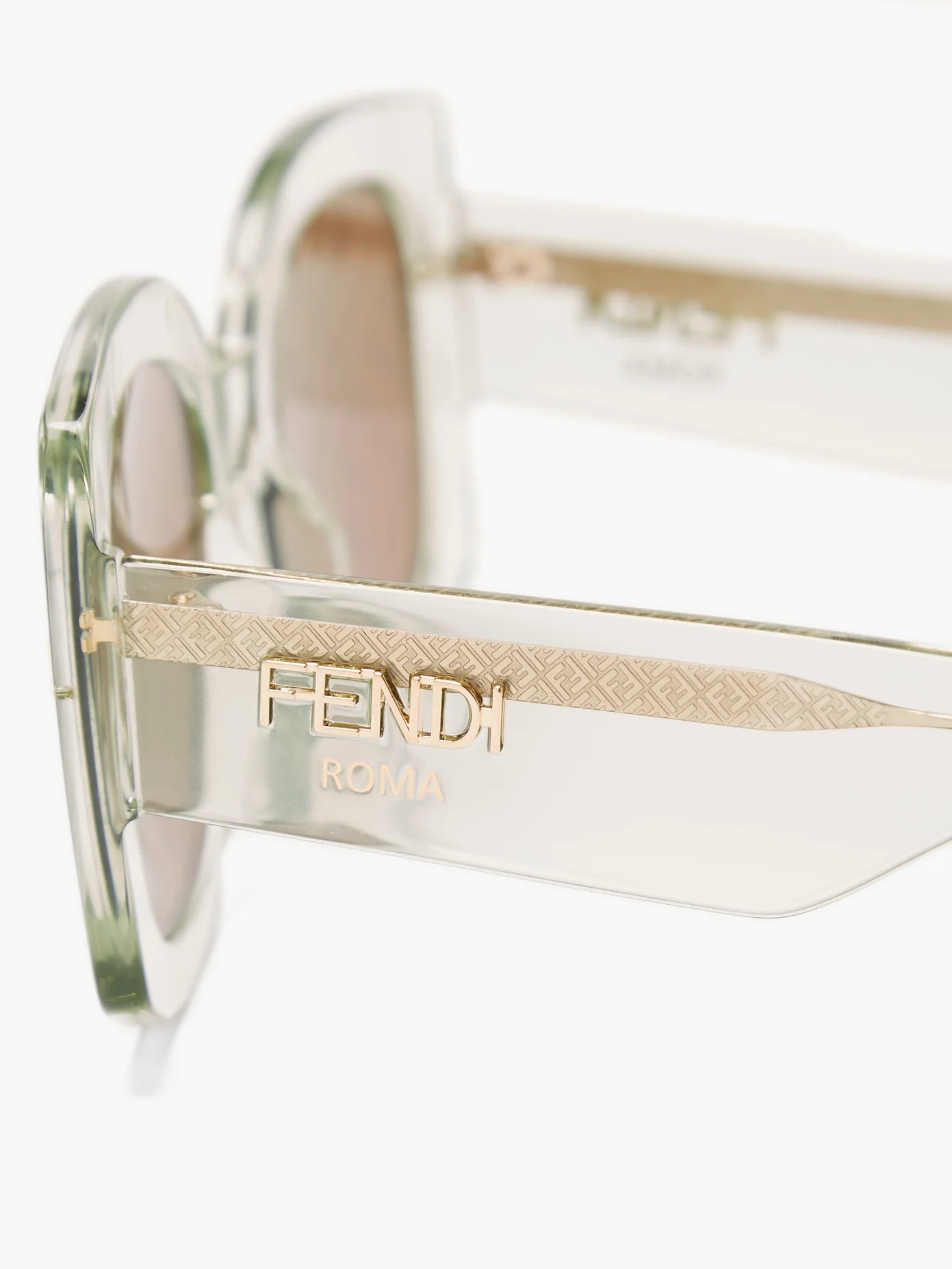 FF-logo square acetate sunglasses - 2