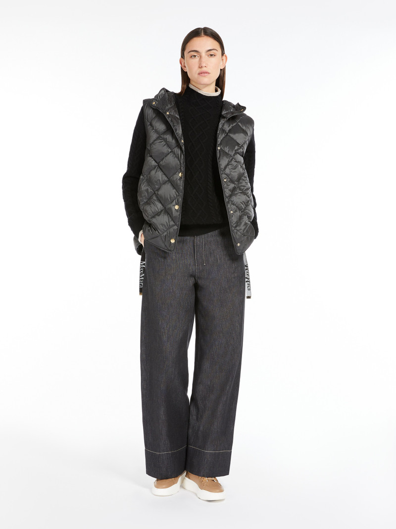 Max Mara TREFA Gilet in quilted water-repellent canvas outlook
