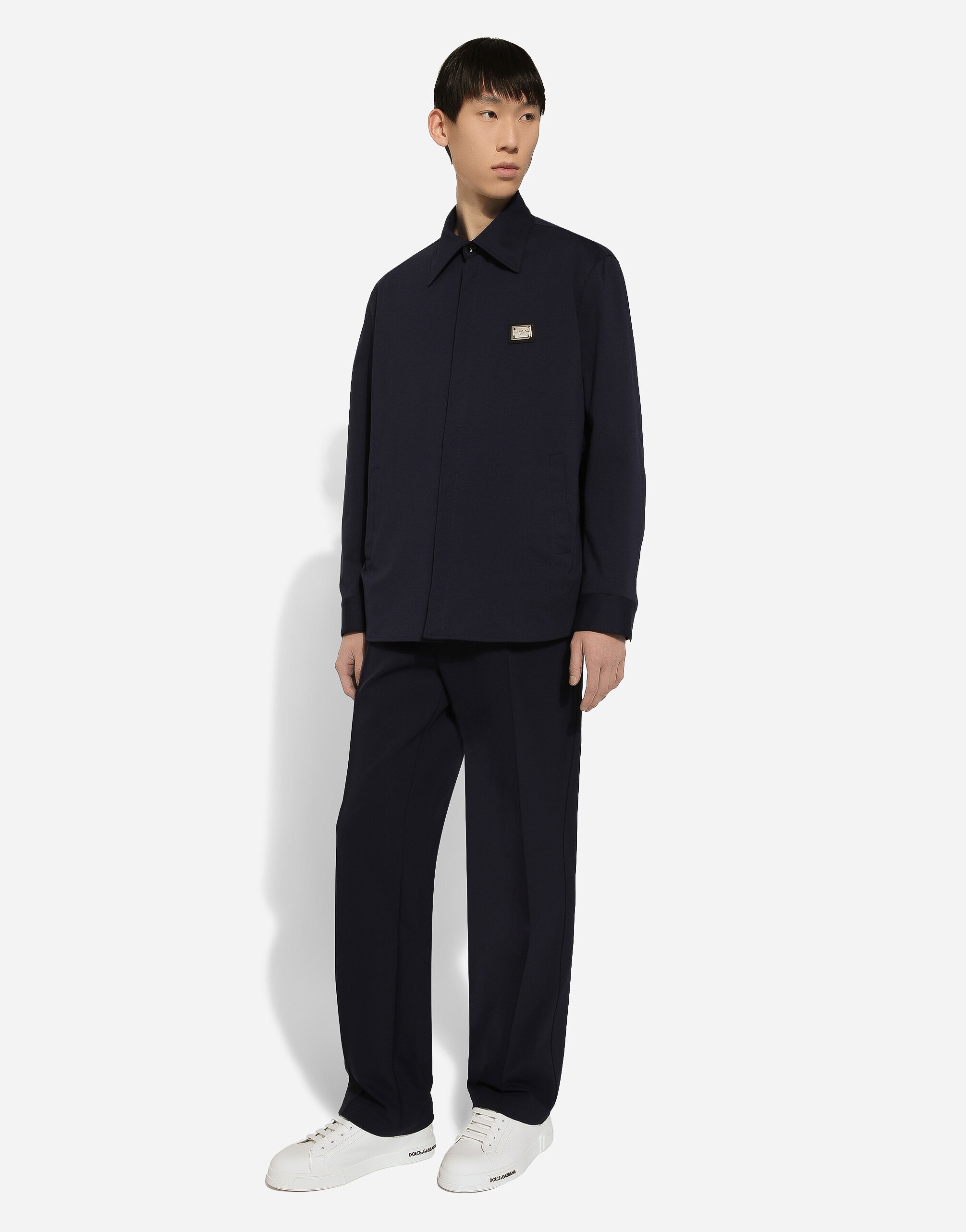 Technical fabric shirt with tag - 5