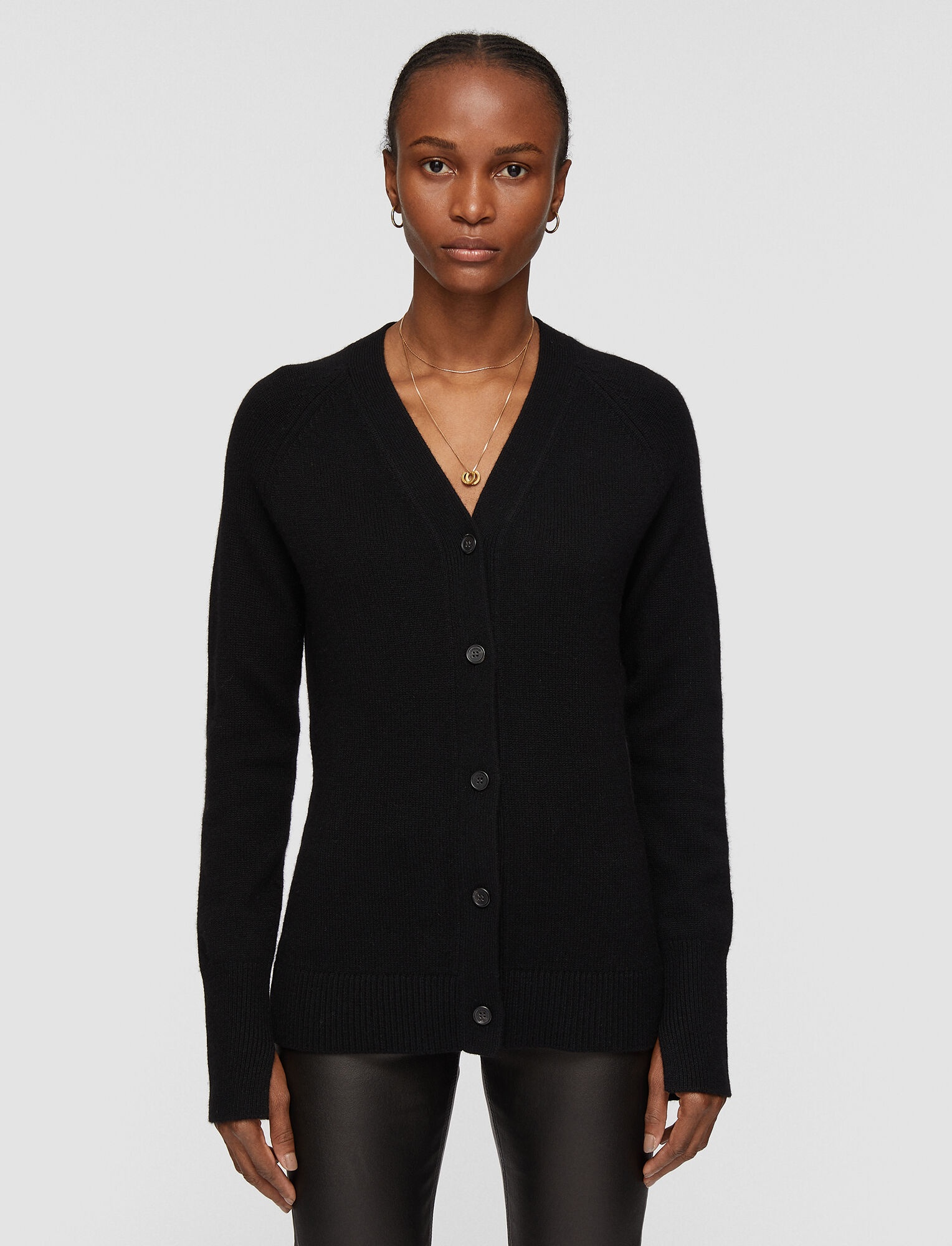 Pure Cashmere Knit Cardigan - 3