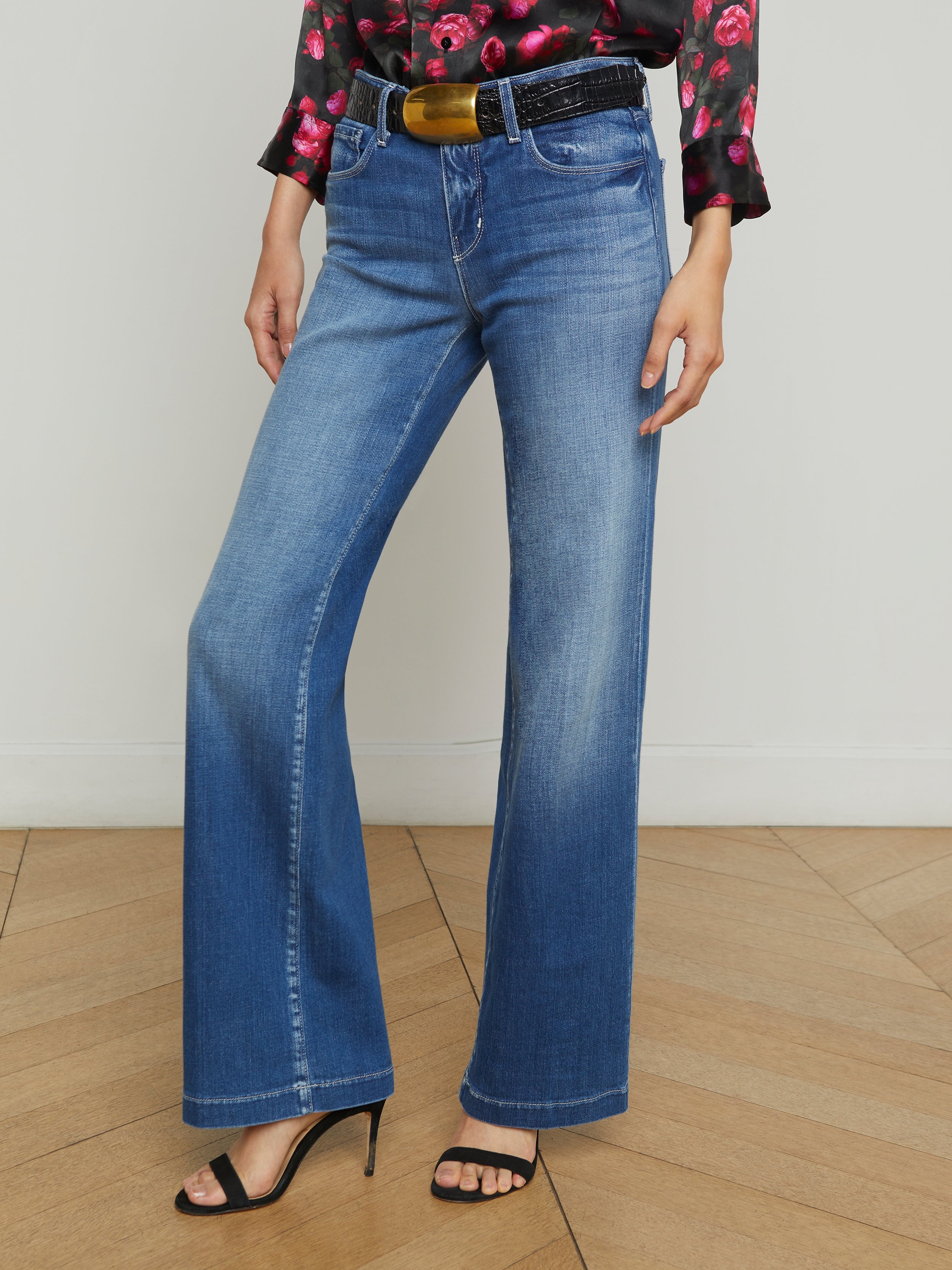 Joanne Low-Rise Wide-Leg Jean - 4
