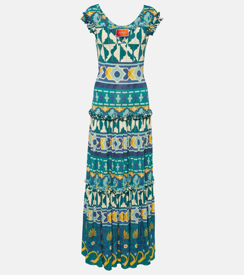 Pimento graphic-print maxi dress - 1