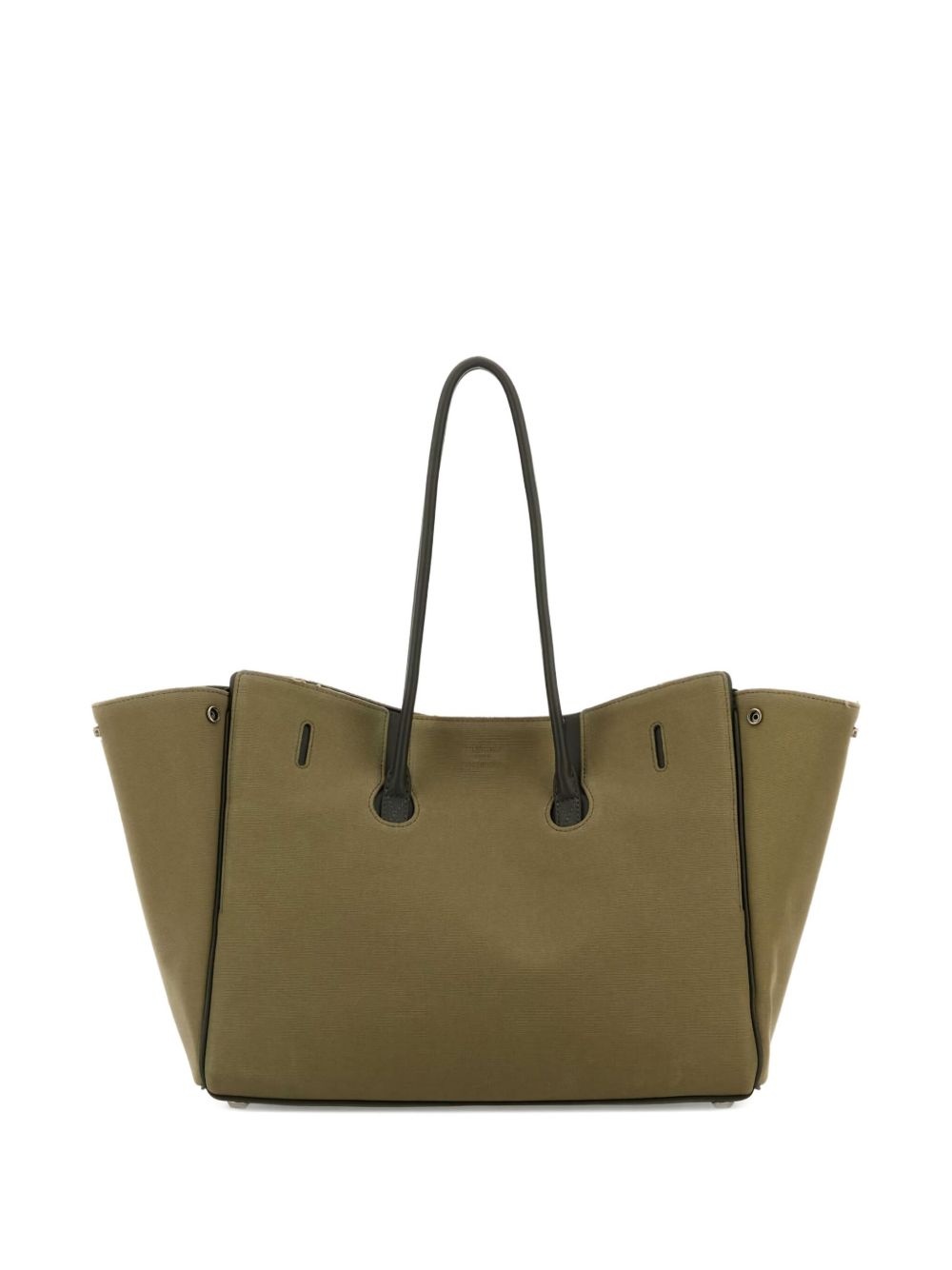 two-tone structured tote bag - 2
