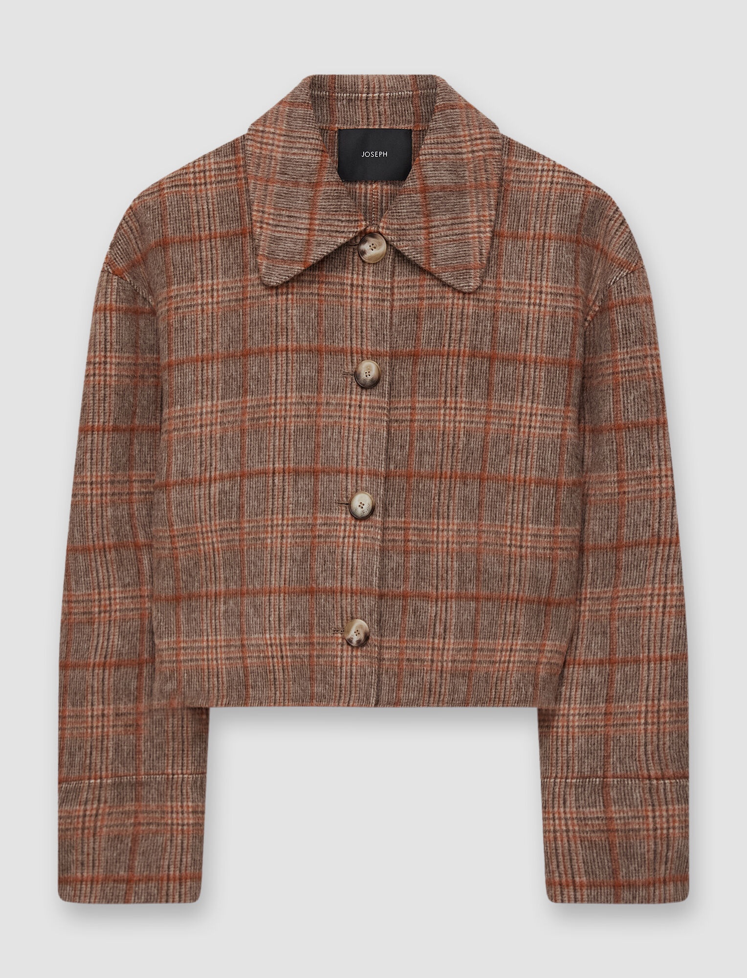 Double Face Plaid Gerrard Coat - 1