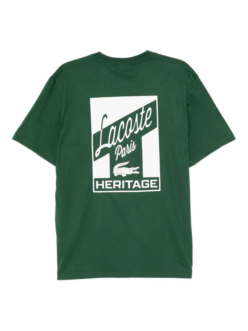 LACOSTE logo-print cotton T-shirt outlook