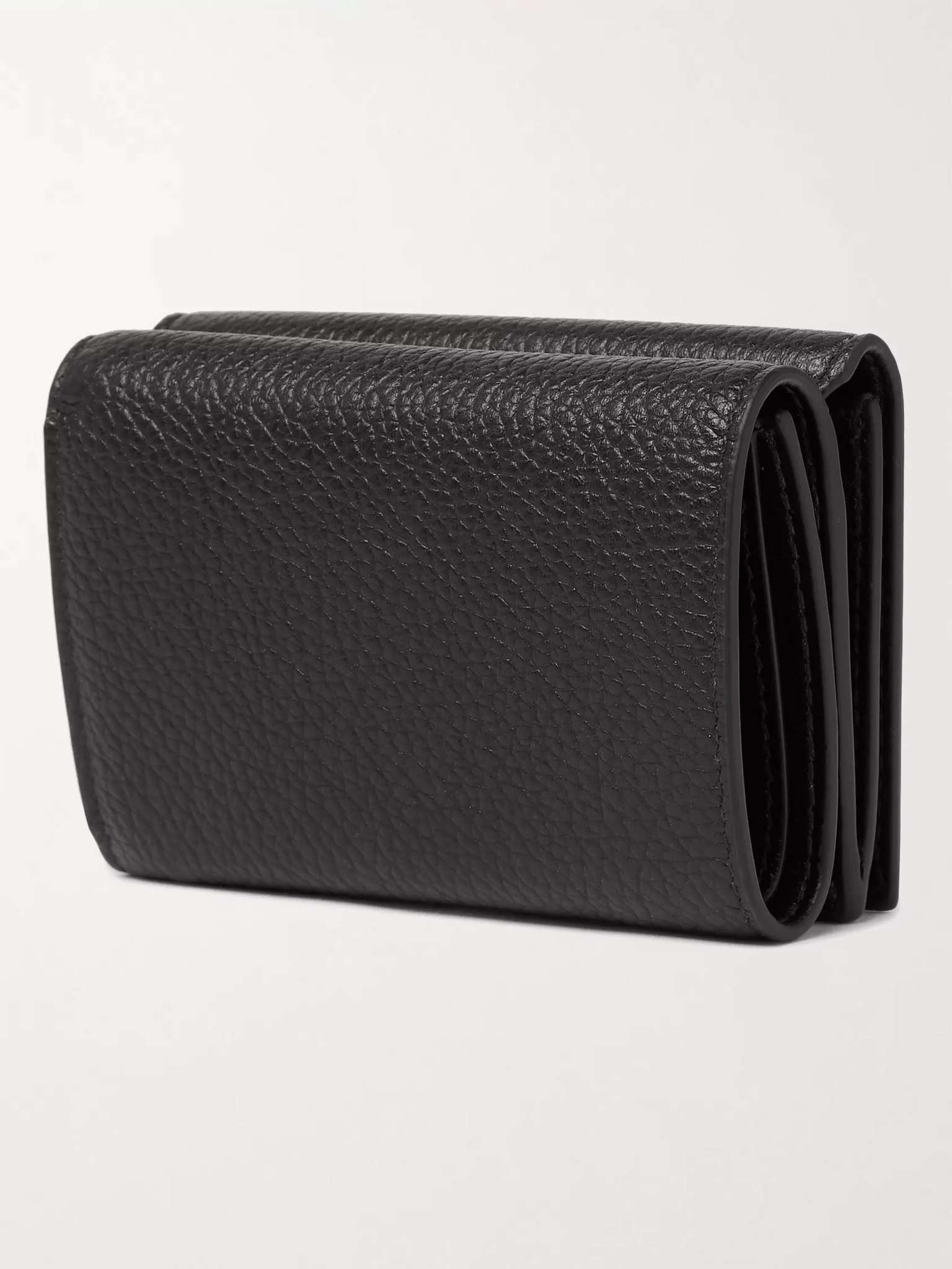 Logo-Print Full-Grain Leather Billfold Wallet - 3