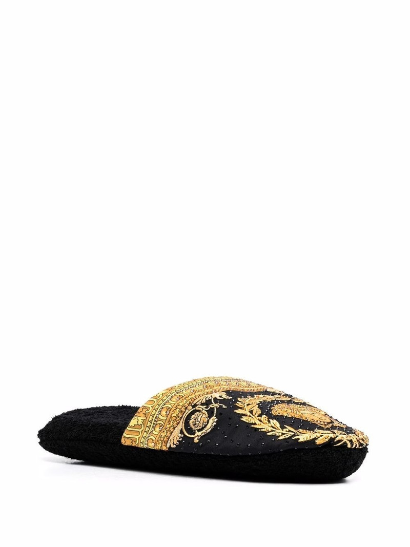 VERSACE Baroque-print slippers outlook