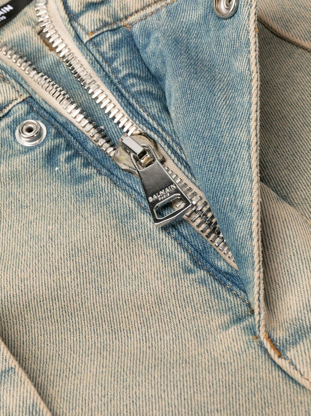 STRAP-DESIGN SLIM-FIT JEANS - 3