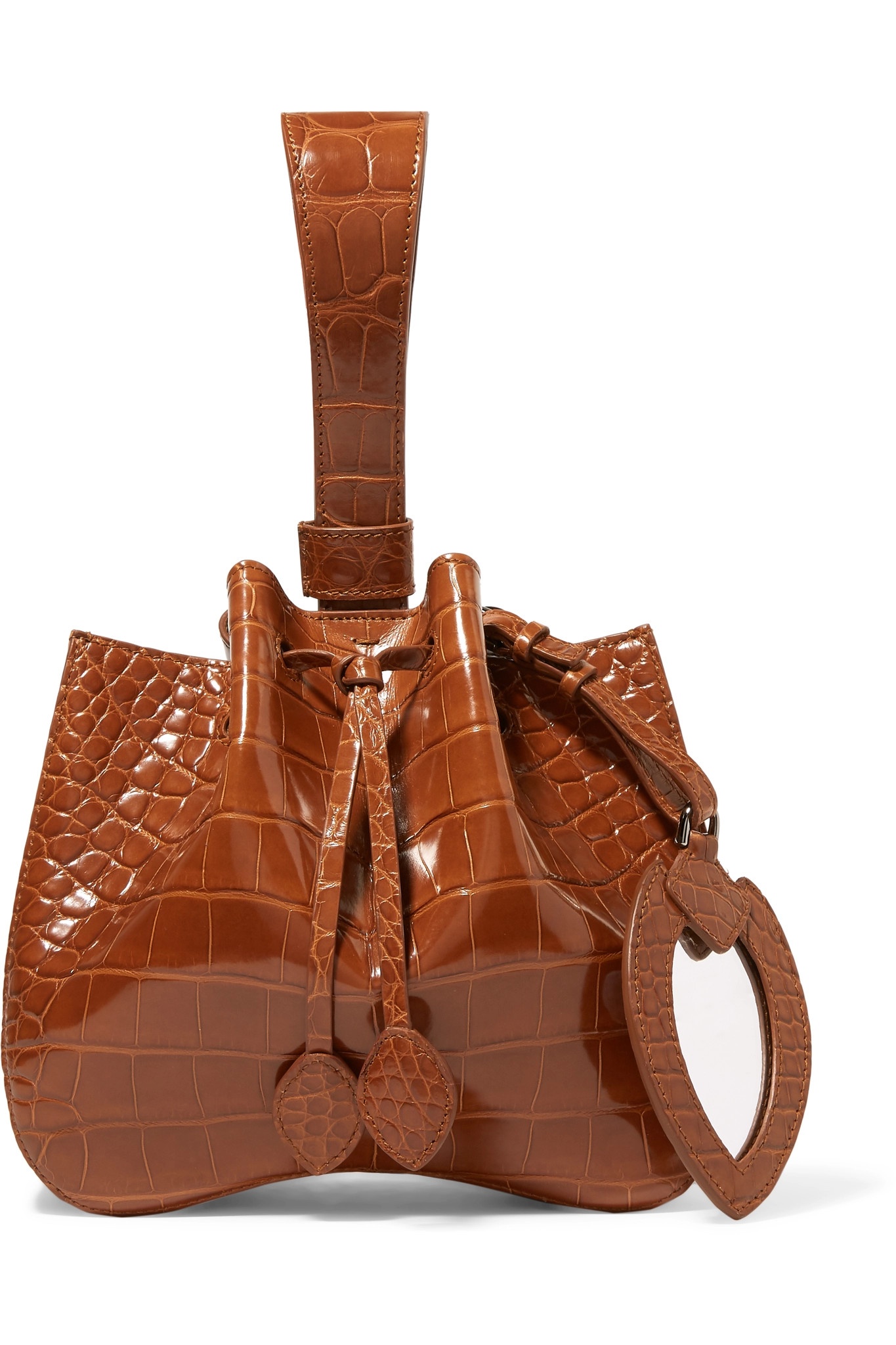 Rose Marie alligator bucket bag - 6