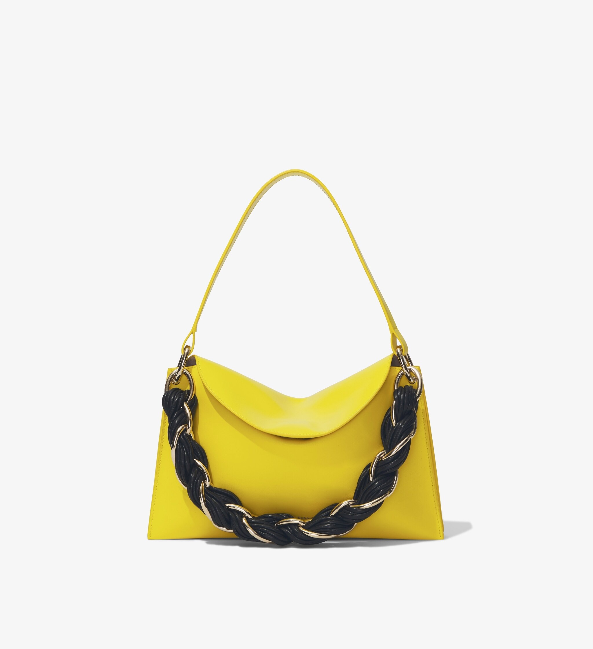 Contrast Rolo Strap Braid Bag - 1
