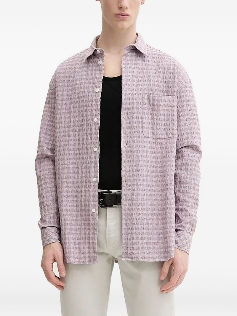 textured gingham shirt 1