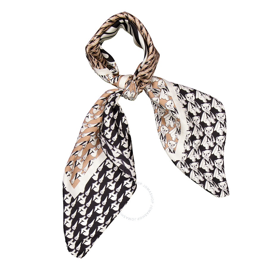 Max Mara Carre Printed Silk Scarf - 2