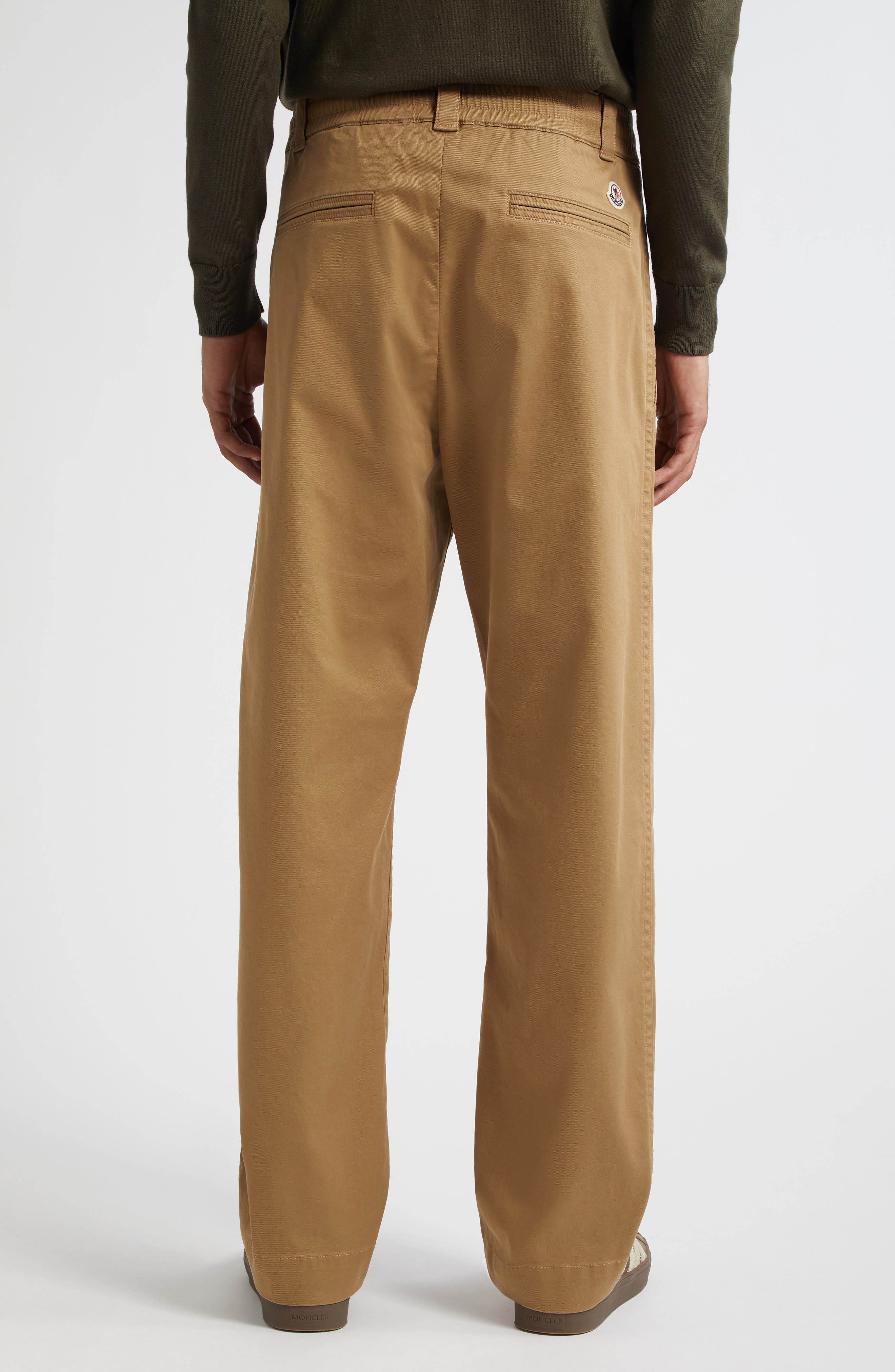 Moncler Cotton Stretch Gabardine Pants in Dijon at Nordstrom - 3