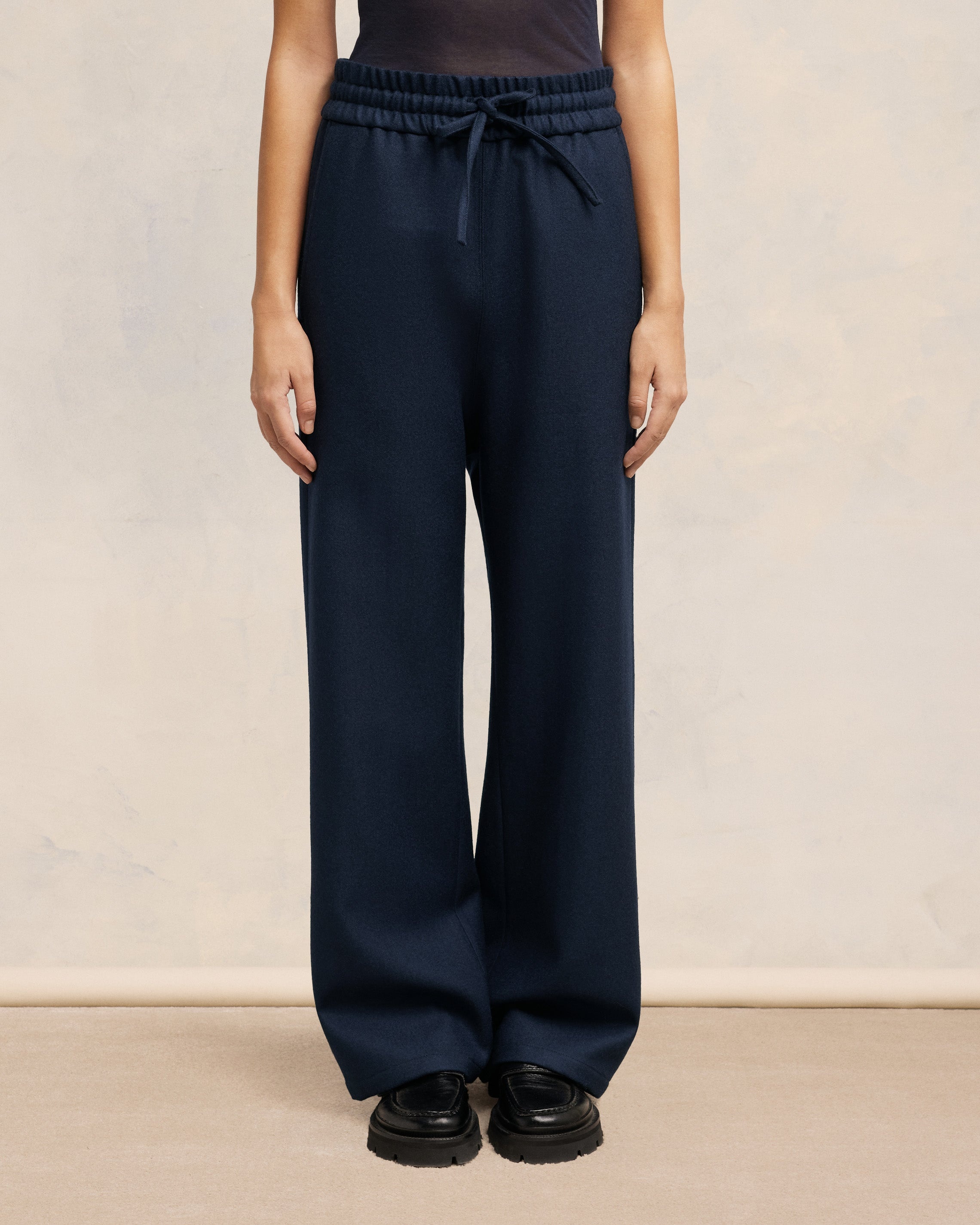 WIDE ELASTICATED WAIST TROUSERS - 3