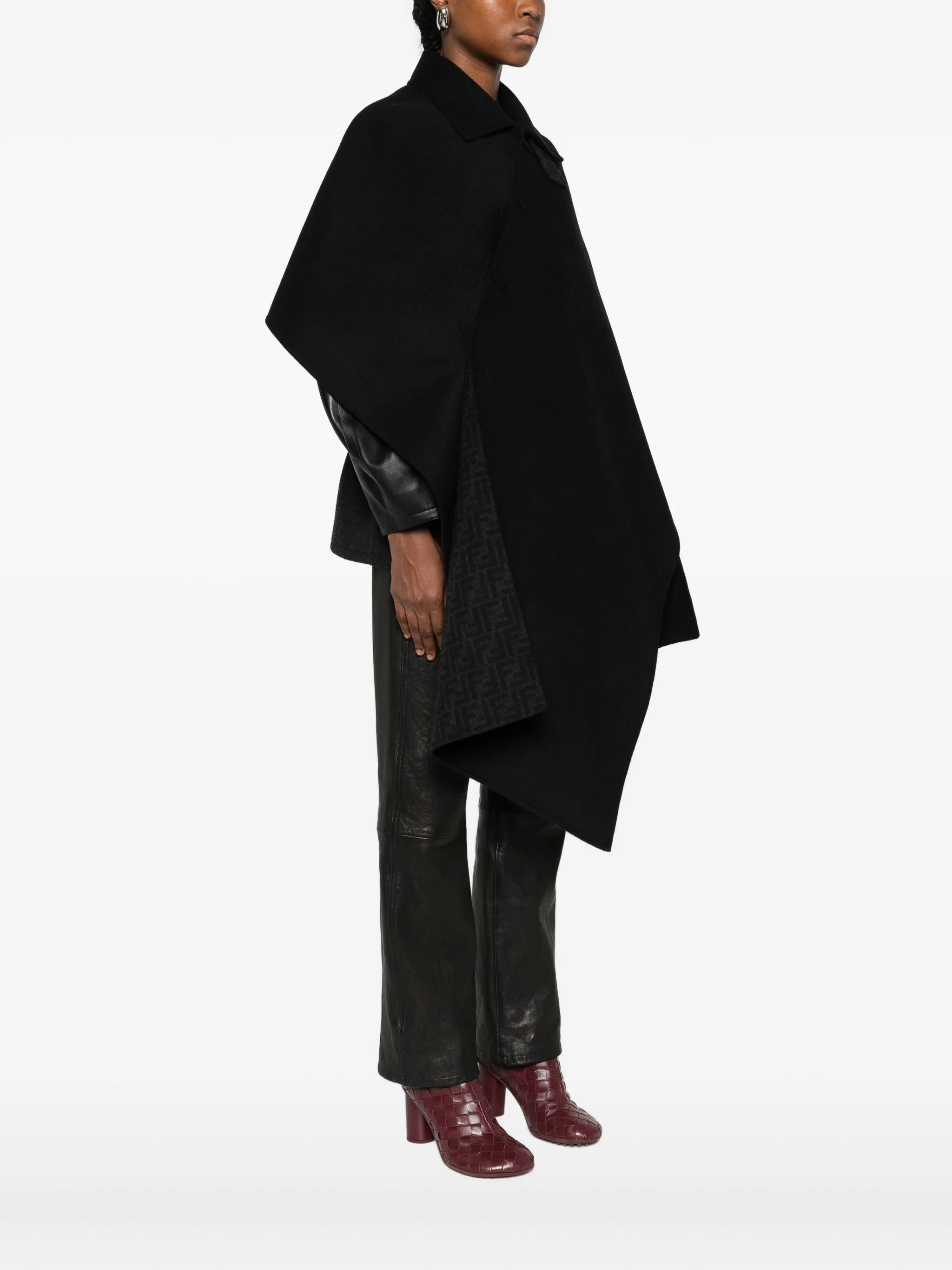 Fendi Buttoned Cape - 3