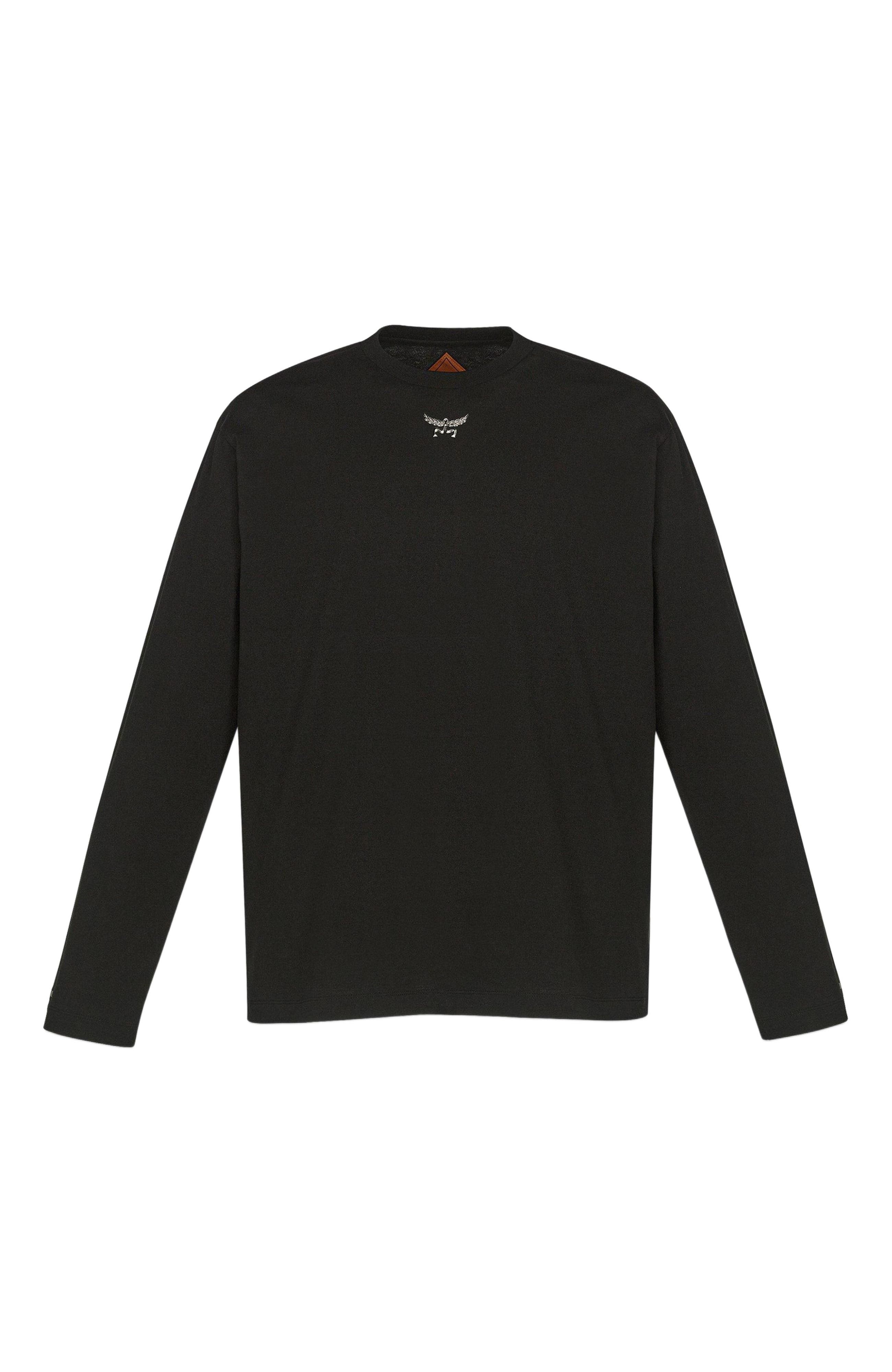 MCM Essential Laurel Logo Shirt in Organic Cotton in Black at Nordstrom - 2