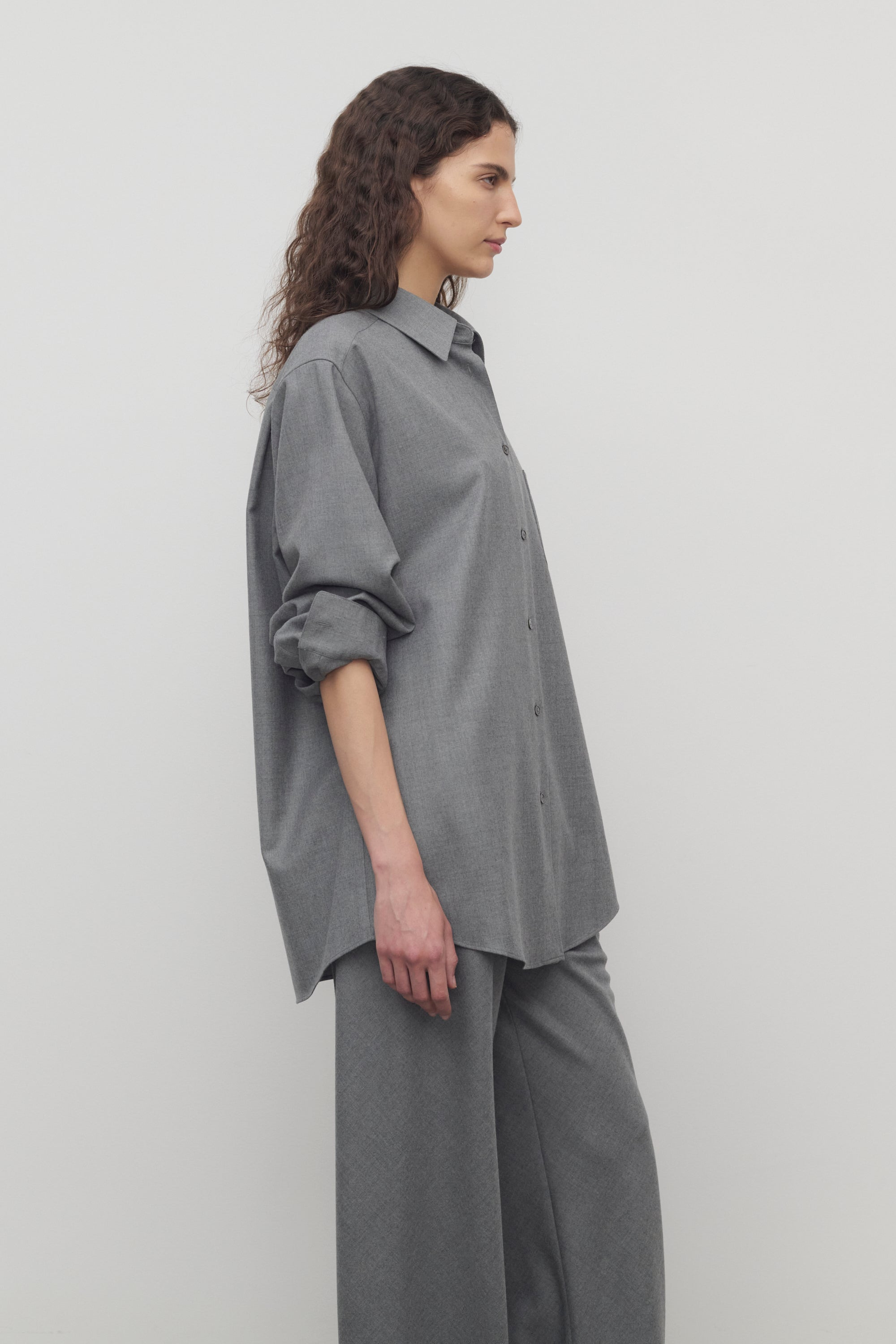 Pino Shirt in Virgin Wool - 4