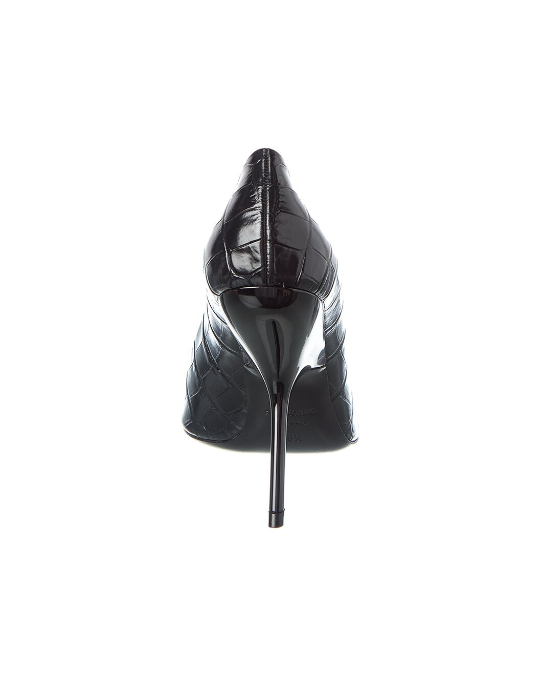 Ferragamo Eva X5 Croc-Embossed Leather Pump - 3