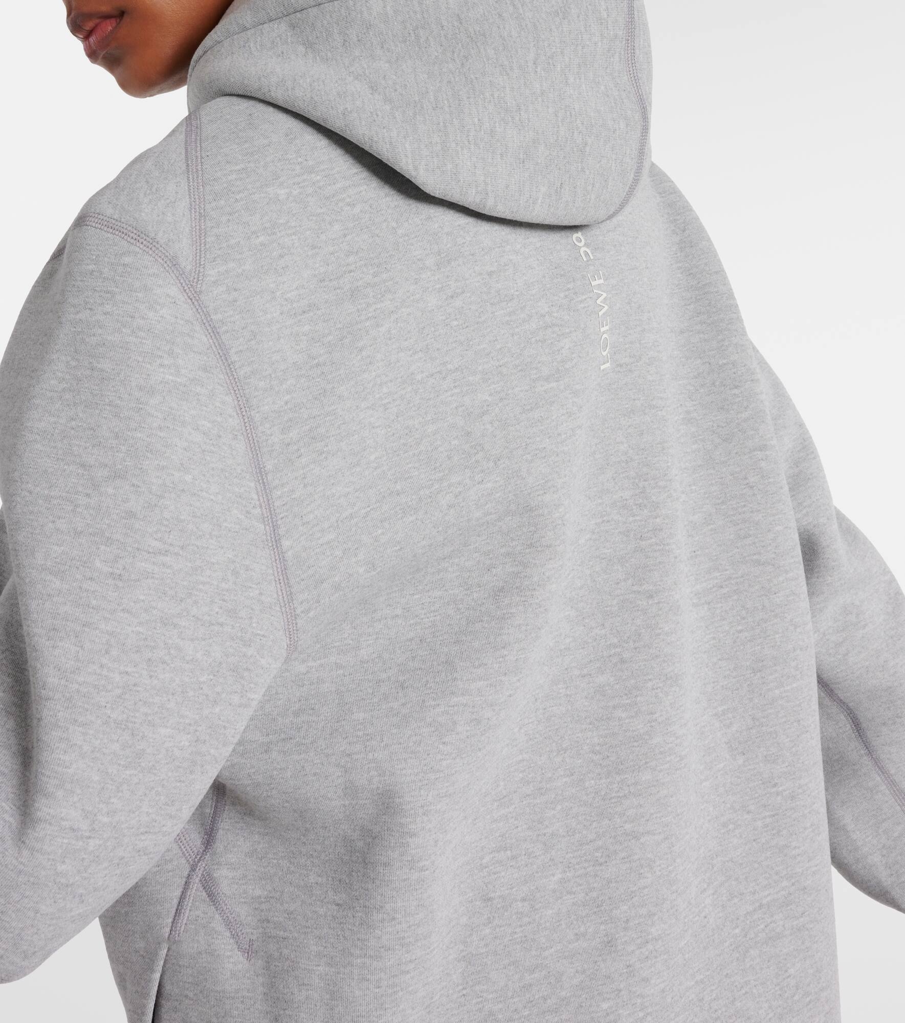 x On logo jersey hoodie - 6