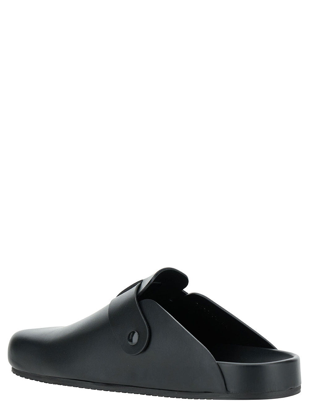 Balenciaga Men 'Sunday' Black Mules With Five Finger Shape At Toe In Matte Leather Man - 3