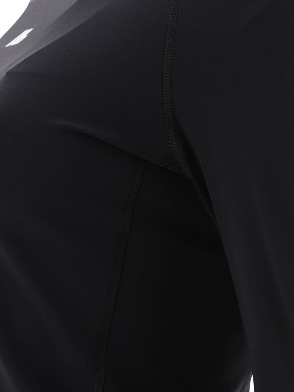 Activewear embroidered-logo turtleneck top - 4