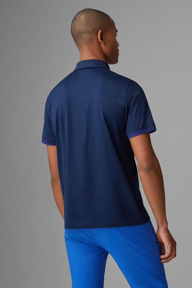 Asmo Polo shirt in Navy blue 3