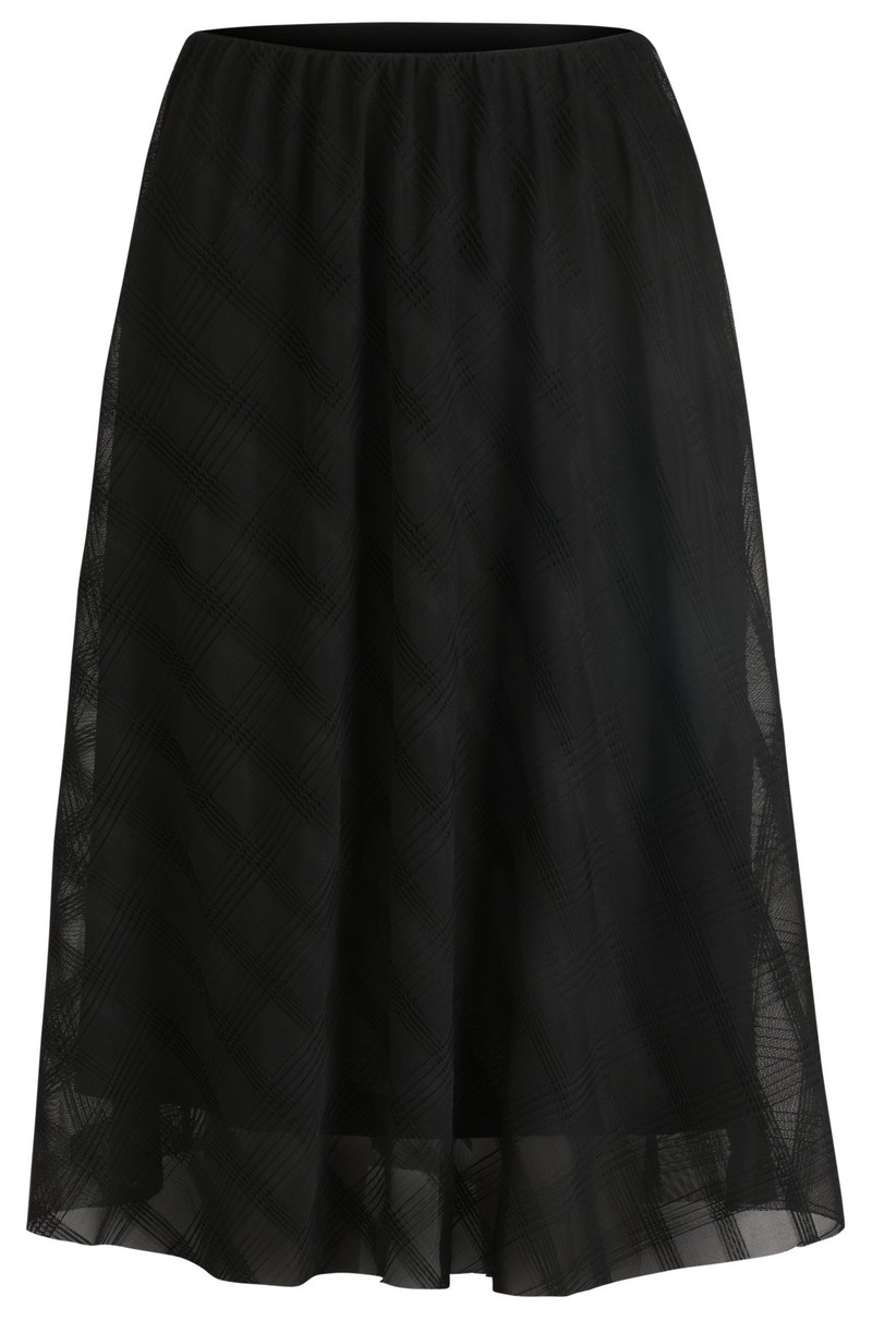 MIDI SKIRT IN PATTERNED TULLE 1