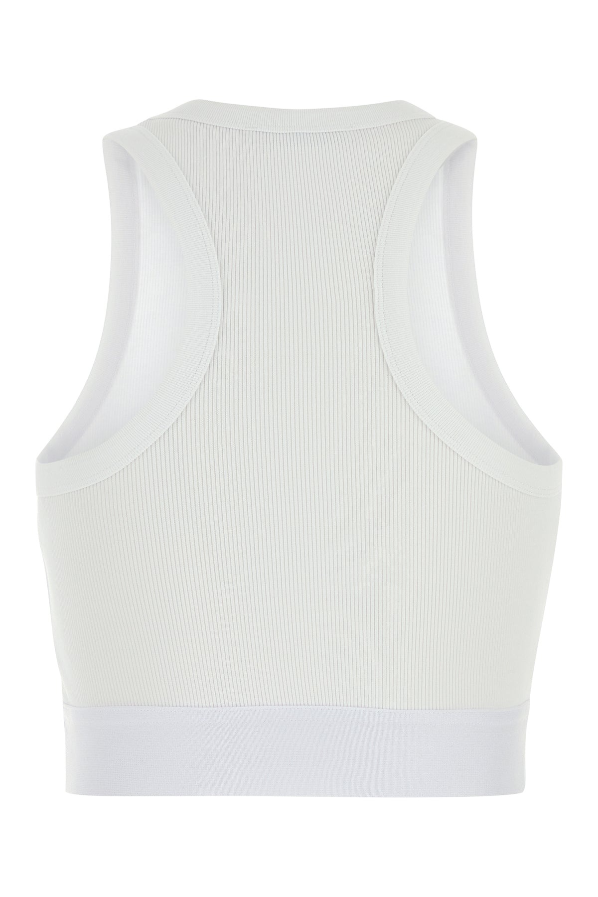 White stretch cotton top - 2