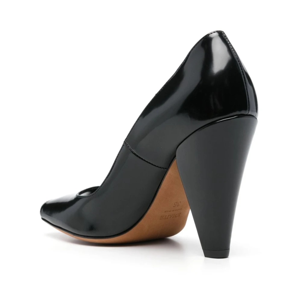 KHAITE BLACK CONE HEEL SQUARE TOE PUMPS | miinto | REVERSIBLE
