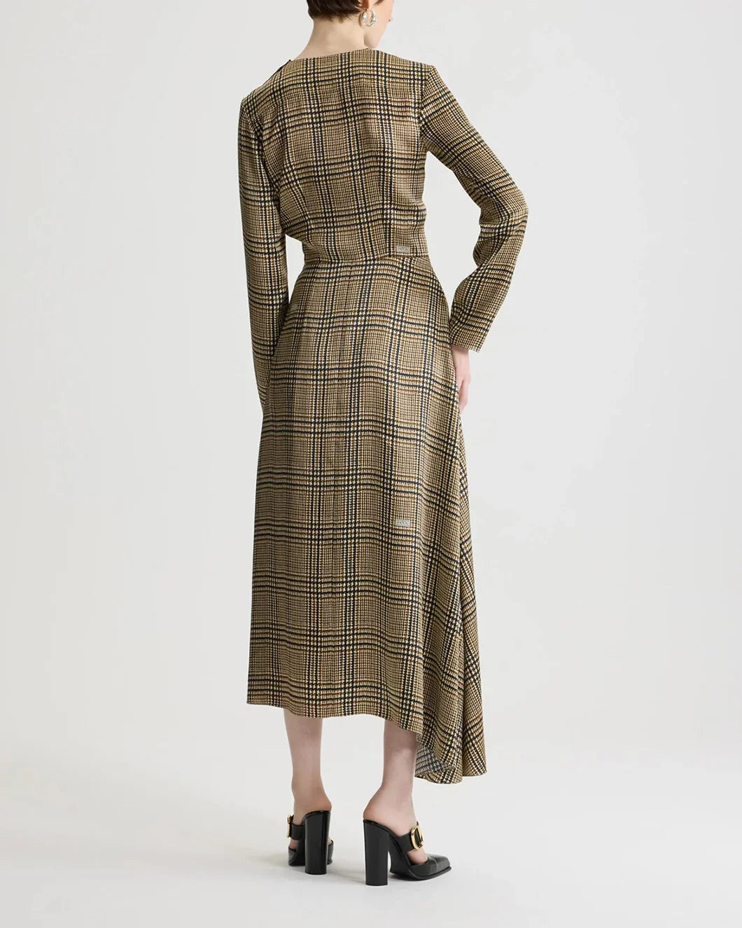 ASYMMETRICAL MIDI DRESS - 4