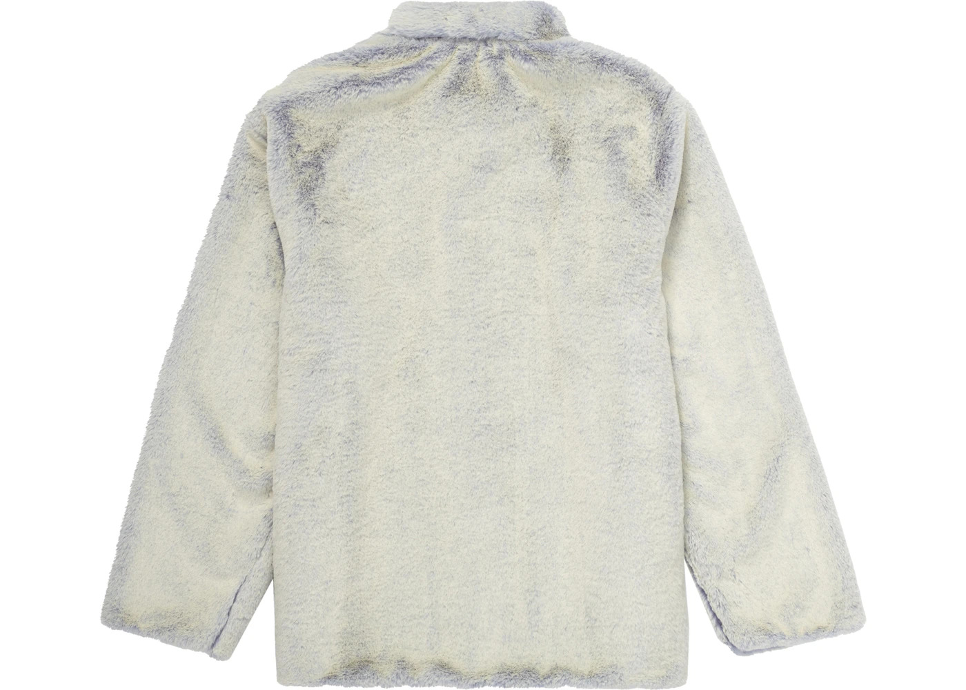 Supreme 2-Tone Faux Fur Shop Coat Lilac - 3