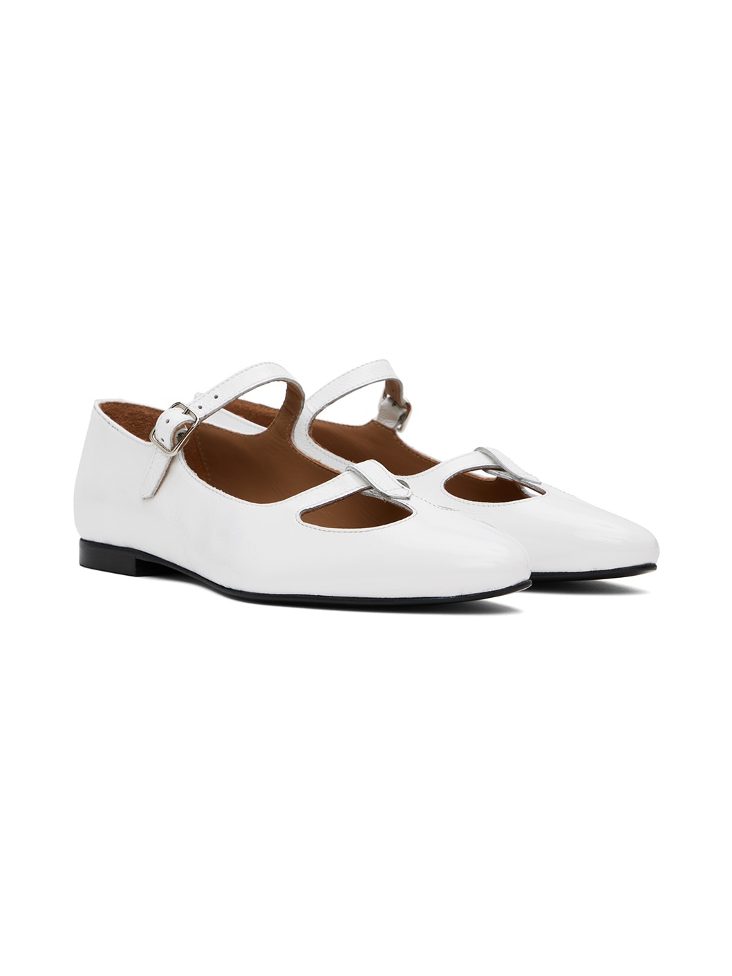 White Katie Holmes Edition Katie Ballerina Flats - 4