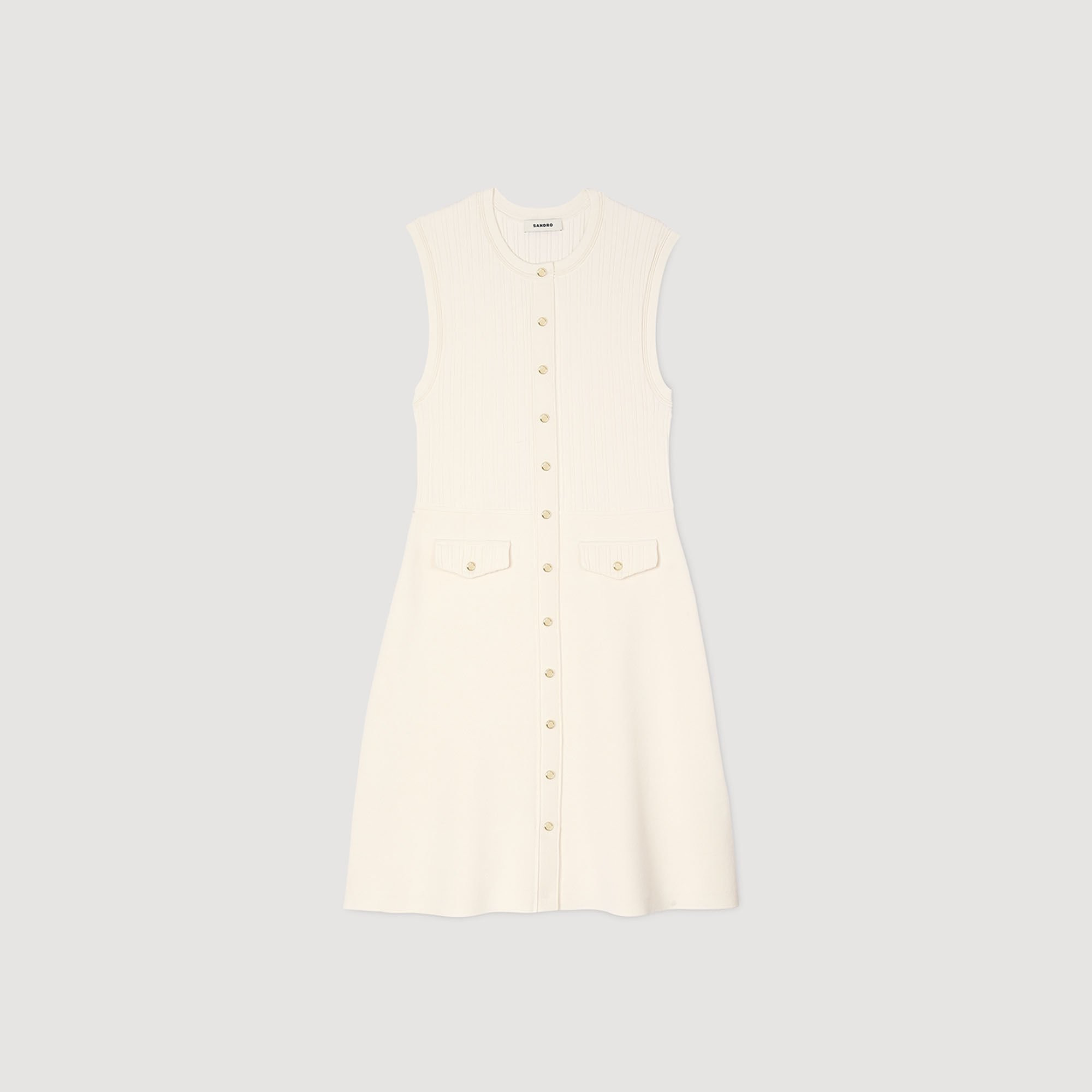 RIB KNIT MINI DRESS - 6