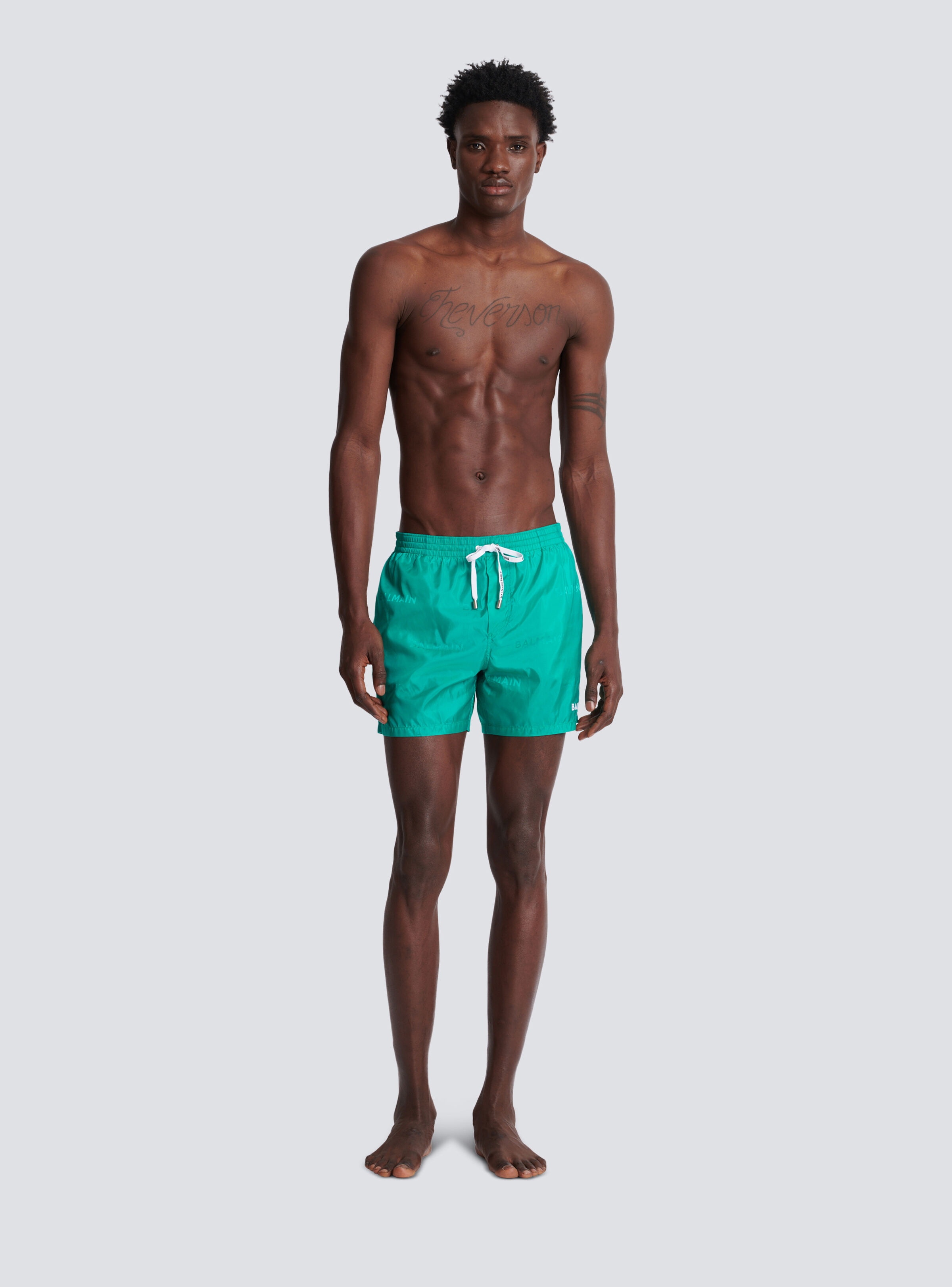 Balmain logo swim shorts - 2