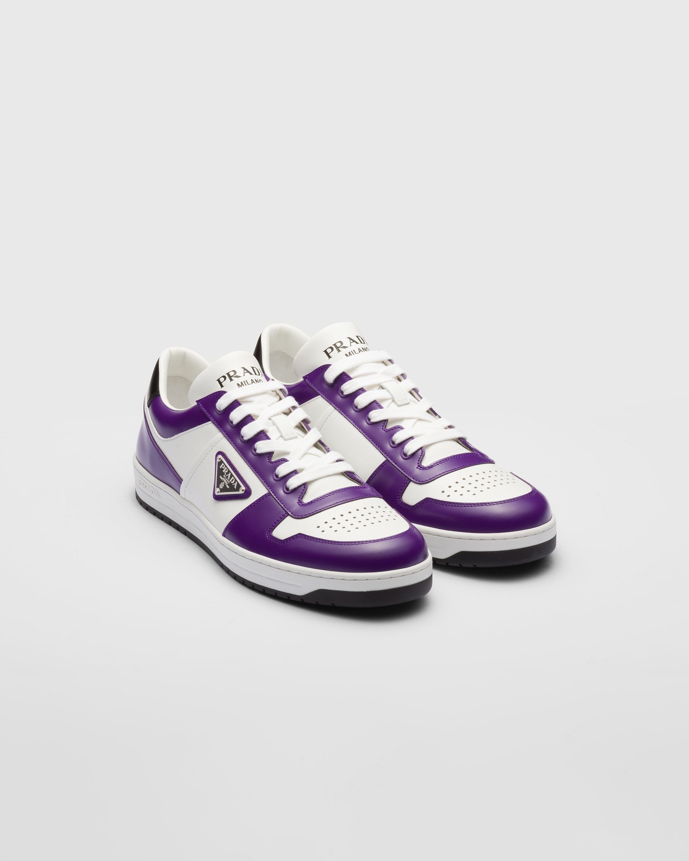 Prada Downtown leather sneakers | REVERSIBLE