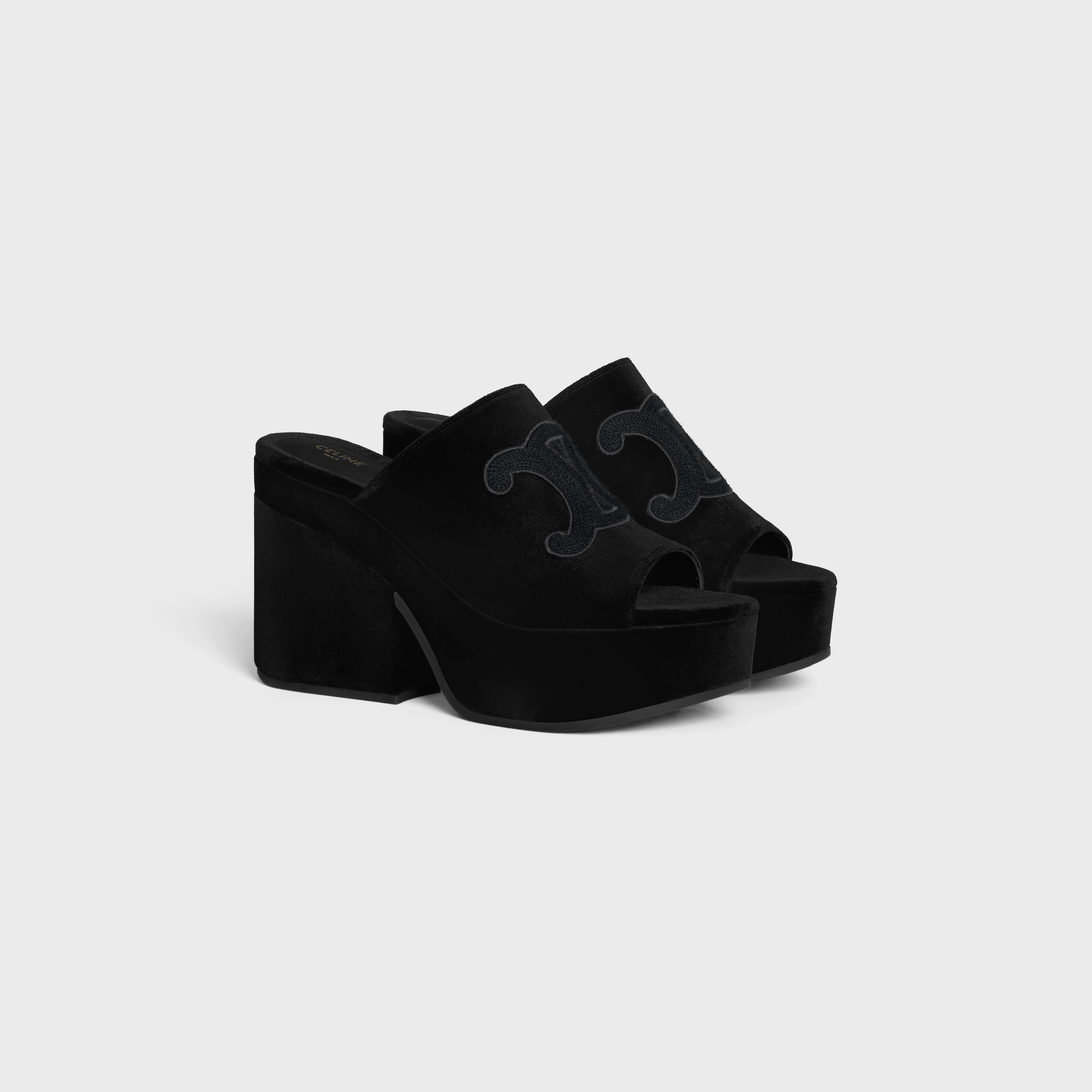 CELINE ELENA MULE in VELVET - 2