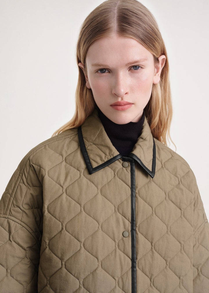 Quilted cocoon coat marsh - 5