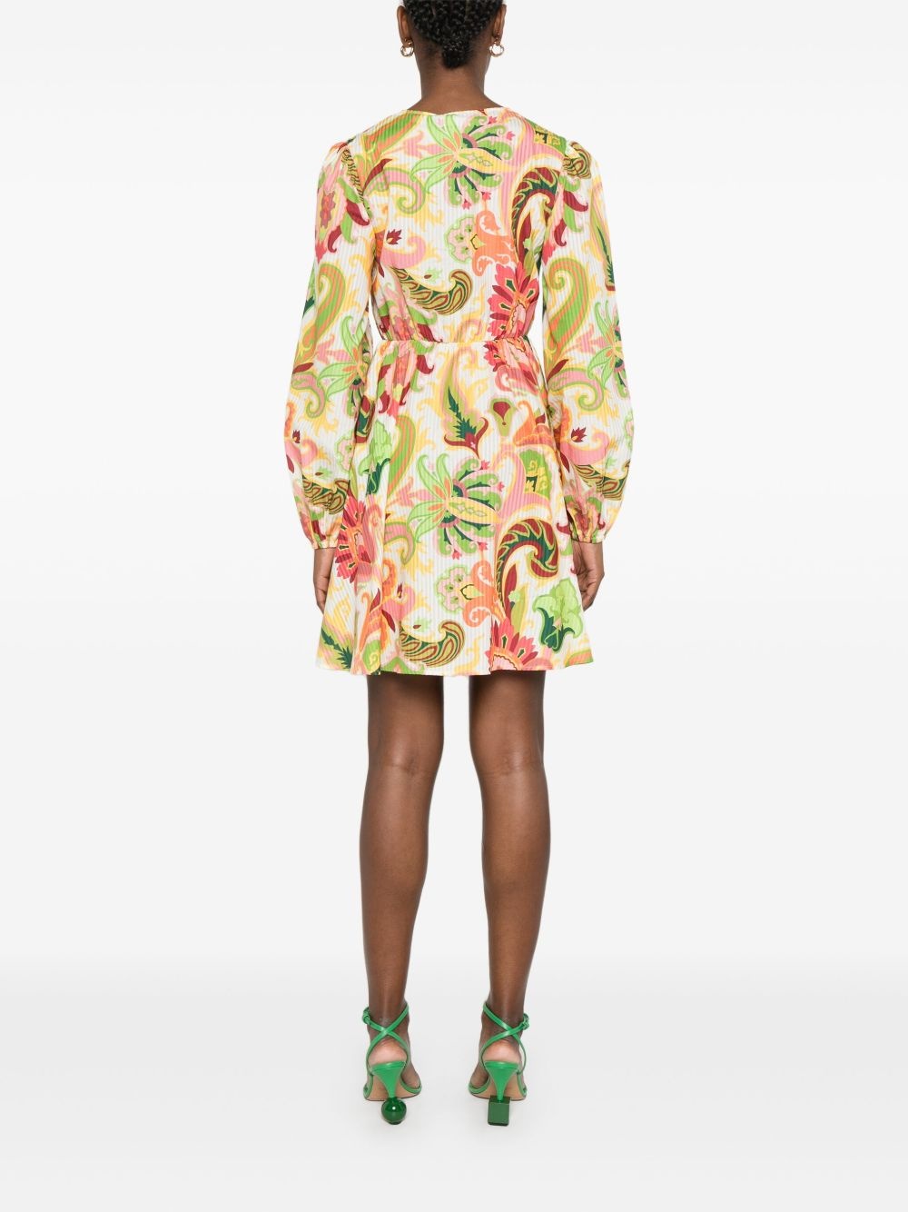 paisley-print dress - 4