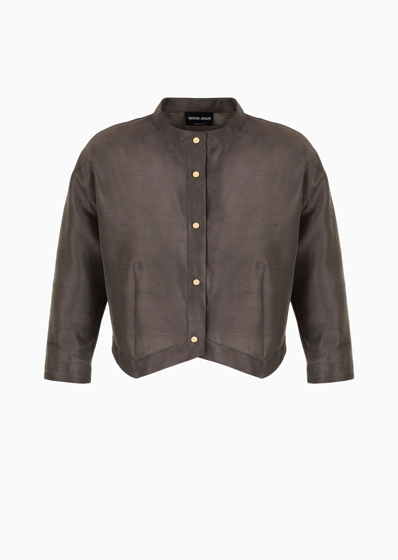 Short shirt in silk shantung - 1