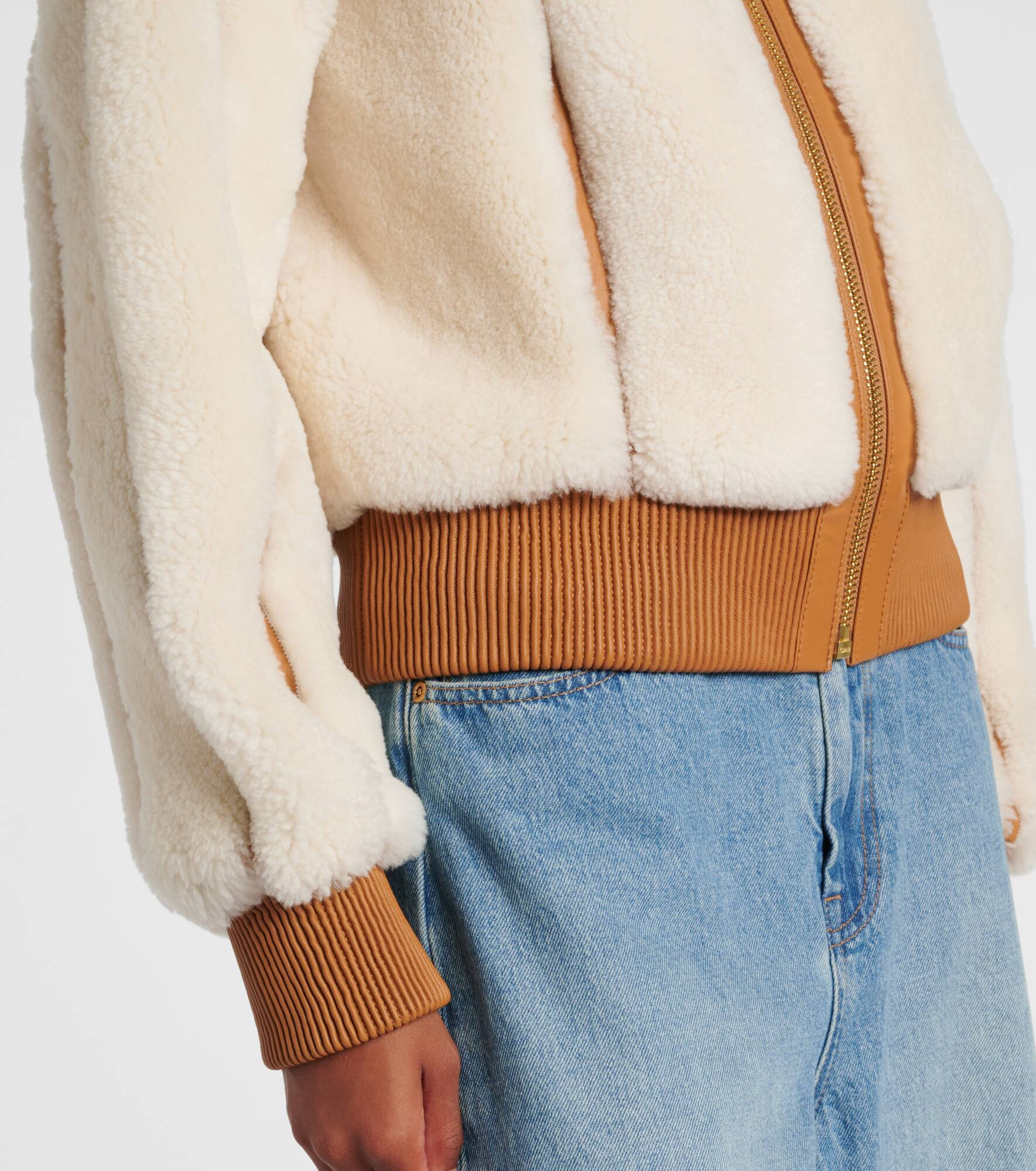 Story shearling bomber jacket - 5